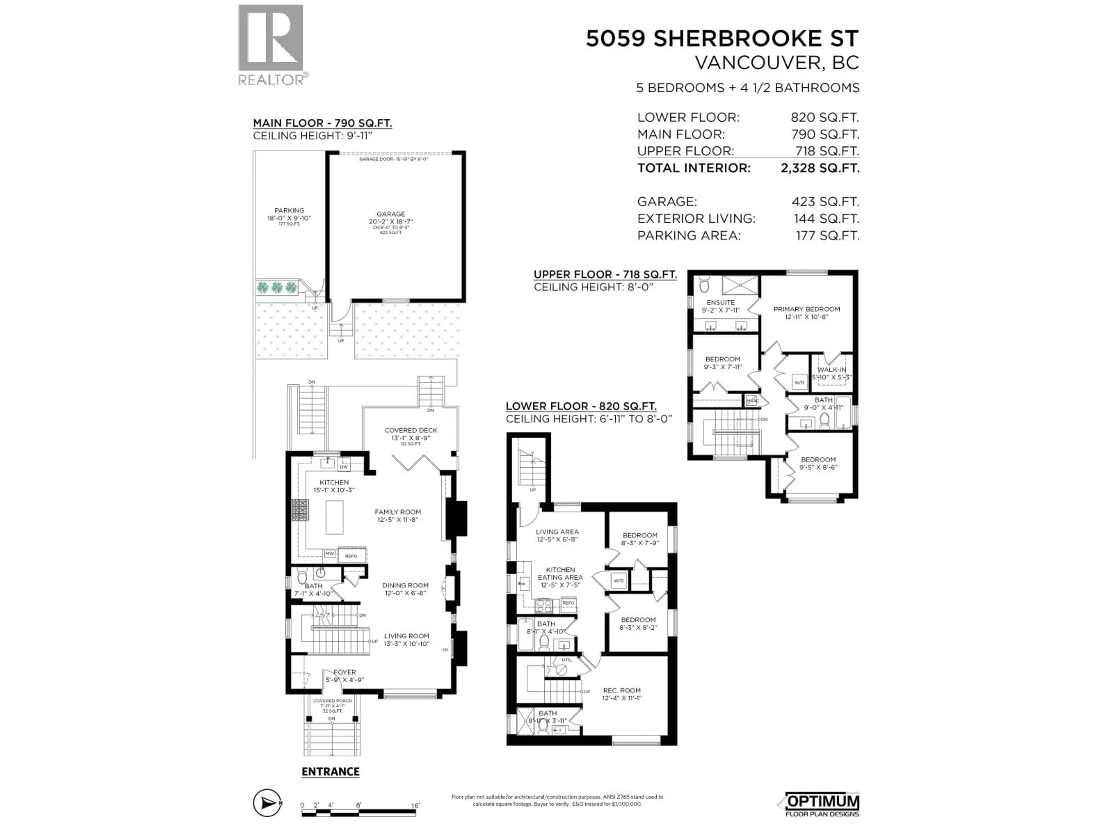 Floor plan for 5059 SHERBROOKE STREET, Vancouver British Columbia V5W3M1