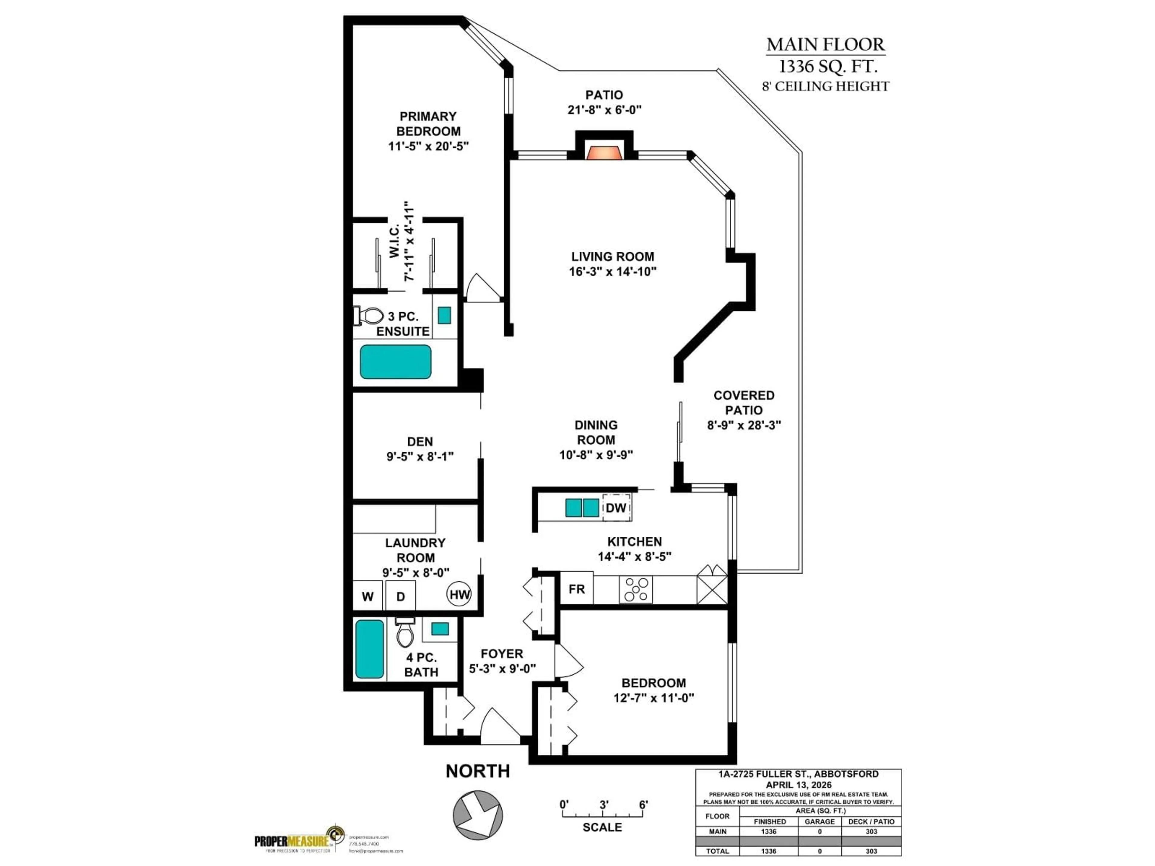 Floor plan for 1A - 2725 FULLER STREET, Abbotsford British Columbia V2S3K2