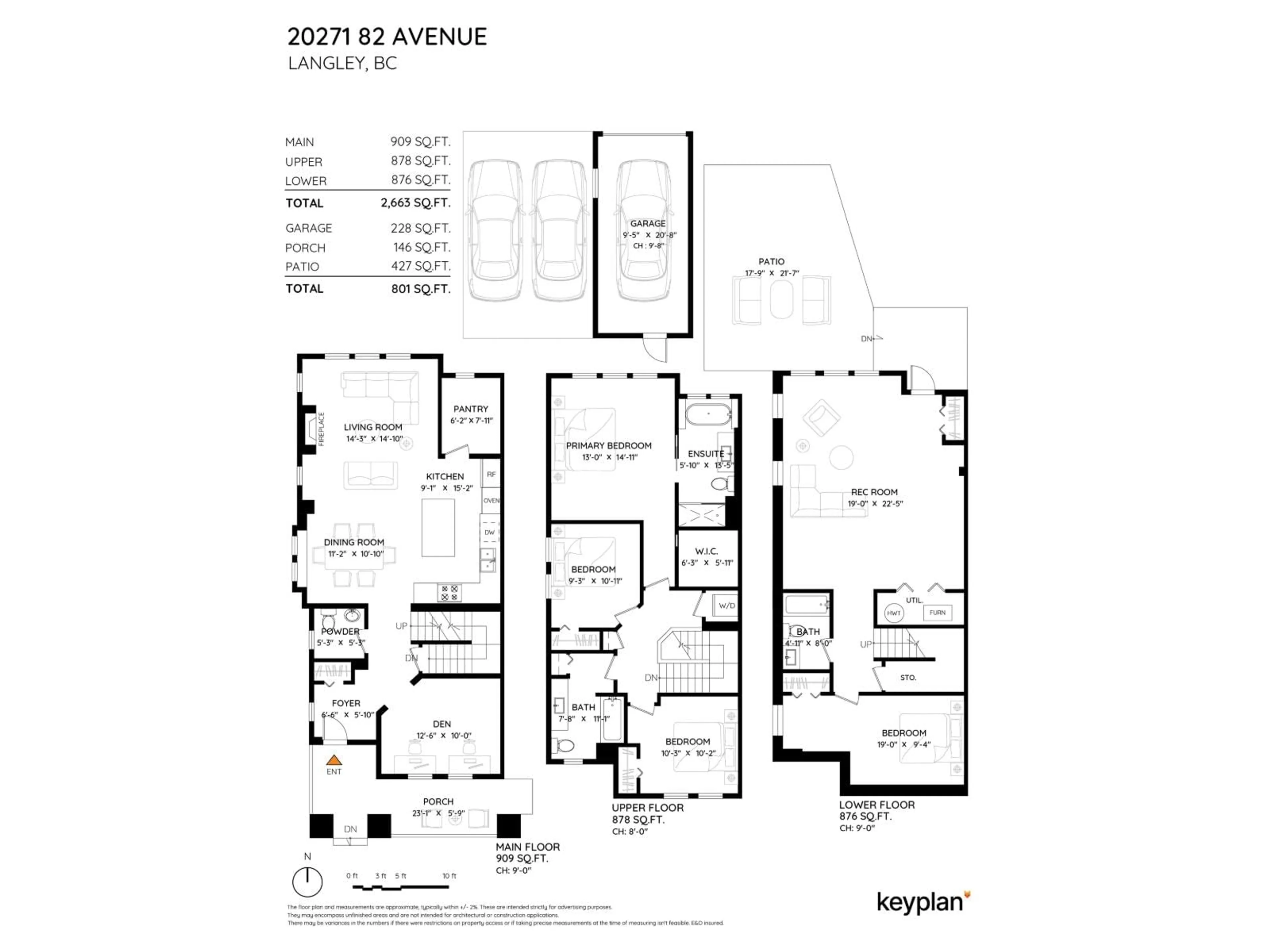 Floor plan for 20271 82 AVENUE, Langley British Columbia V2Y0Z1