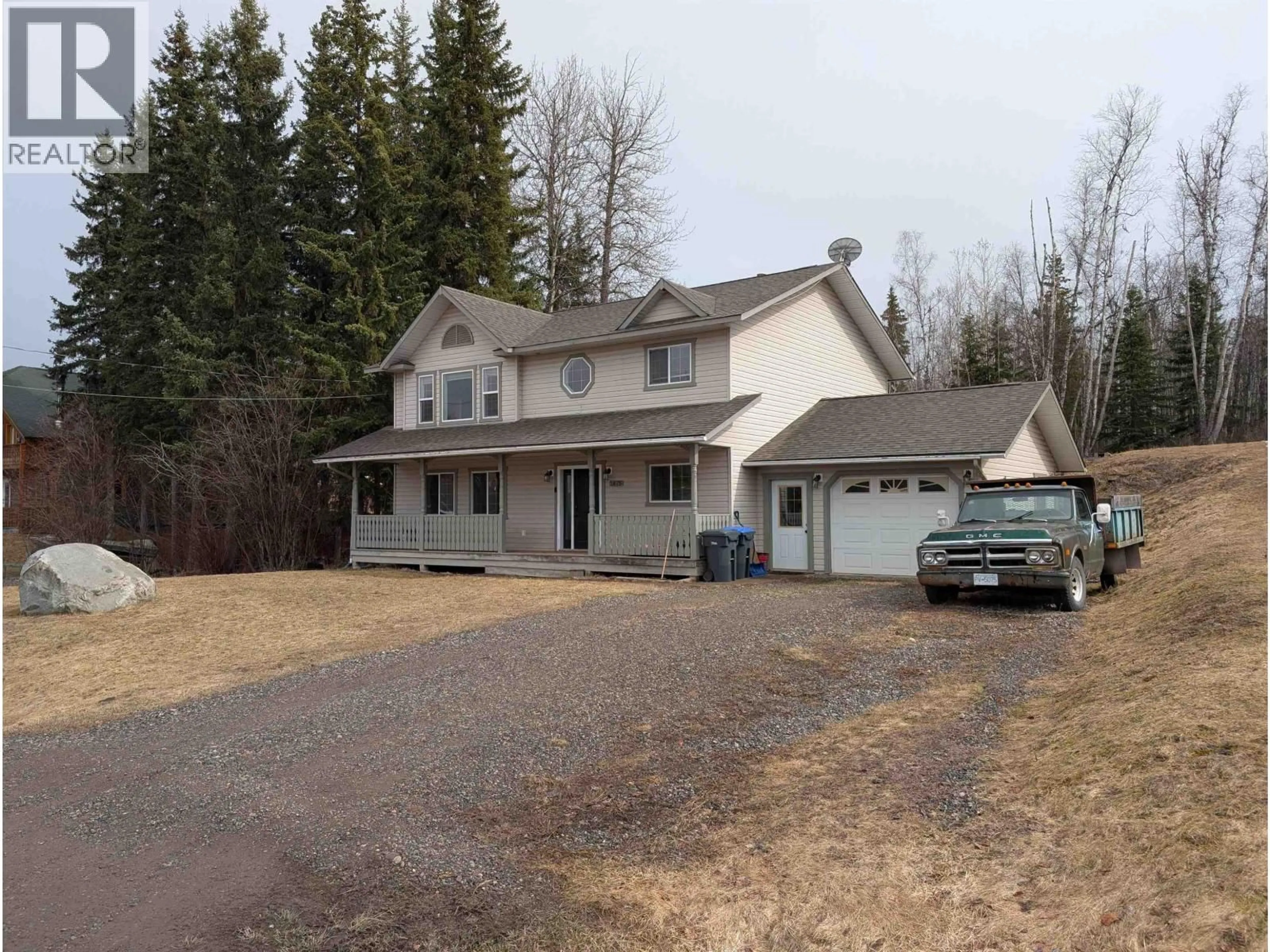 A pic from outside/outdoor area/front of a property/back of a property/a pic from drone, street for 1475 CHESTNUT STREET, Telkwa British Columbia V0J2X0