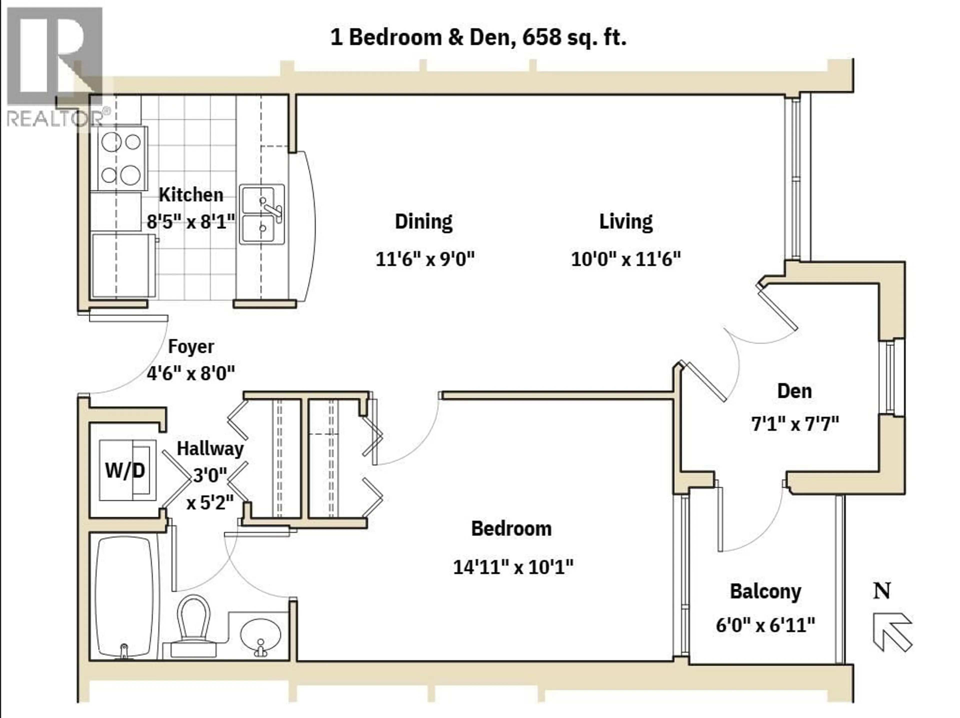 Floor plan for 303 - 3588 CROWLEY DRIVE, Vancouver British Columbia V5R6H3