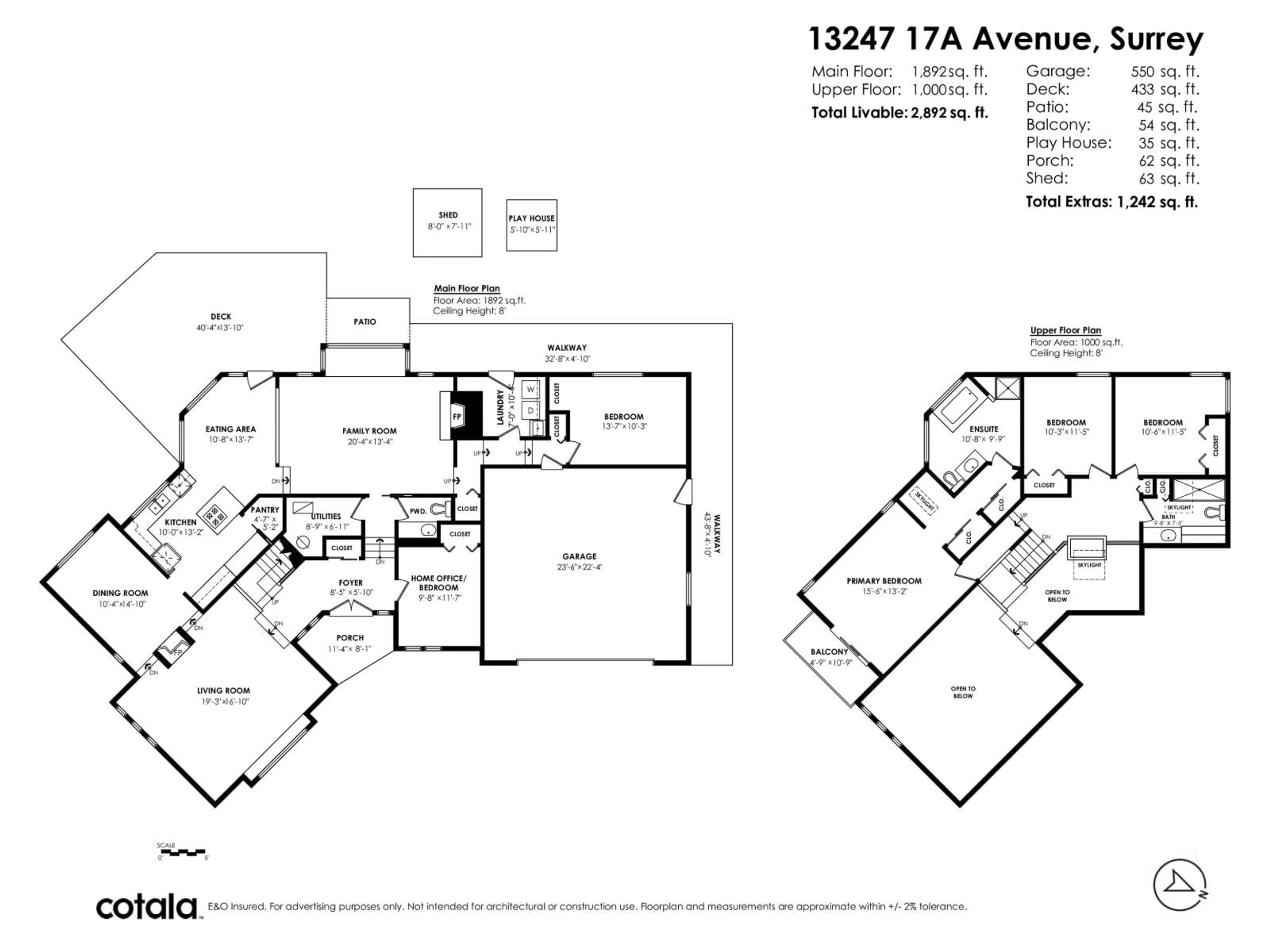 Floor plan for 13247 17A AVENUE, Surrey British Columbia V4A6R9