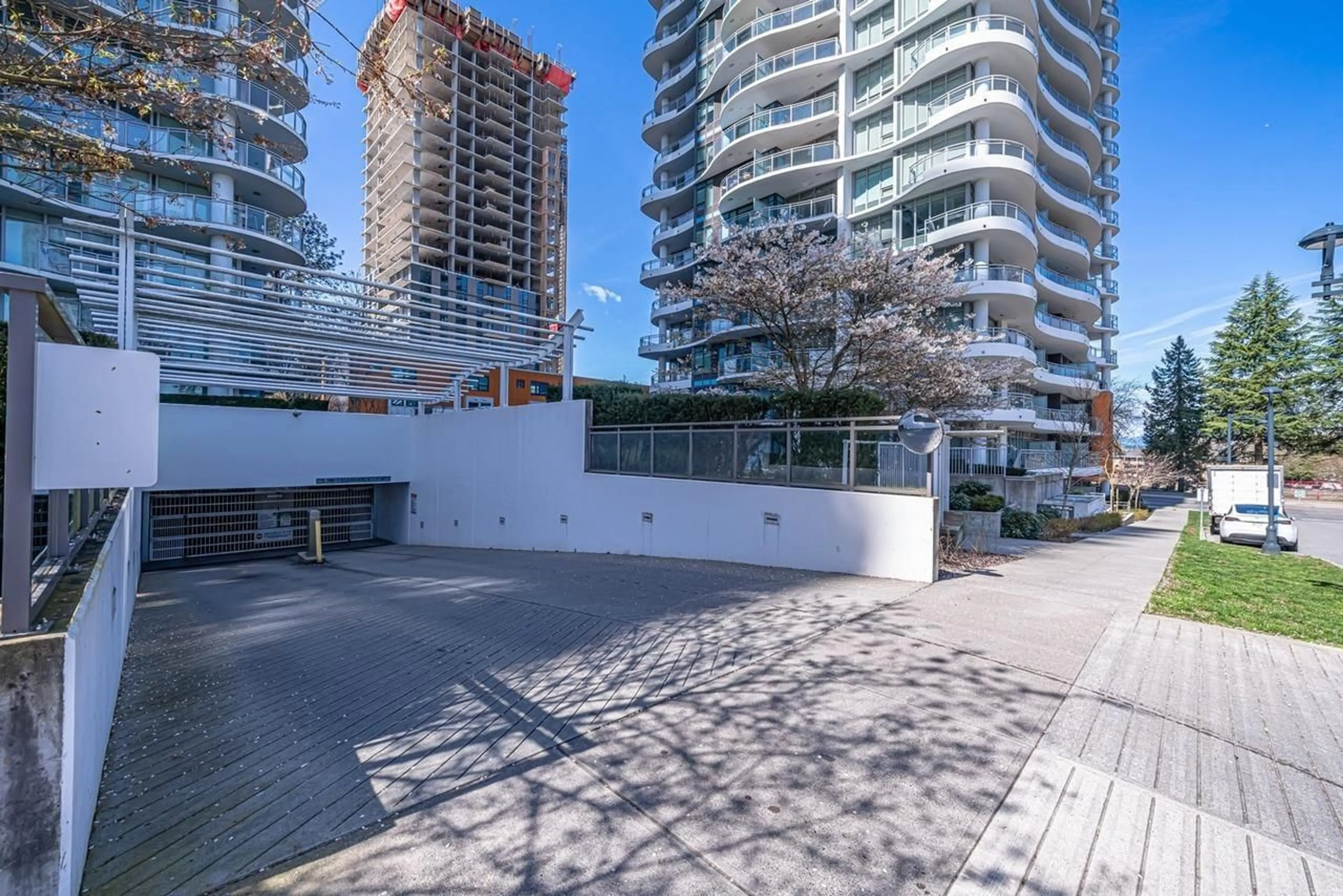 Patio, city buildings view from balcony for 1806 - 13318 104 AVENUE, Surrey British Columbia V3T0R2