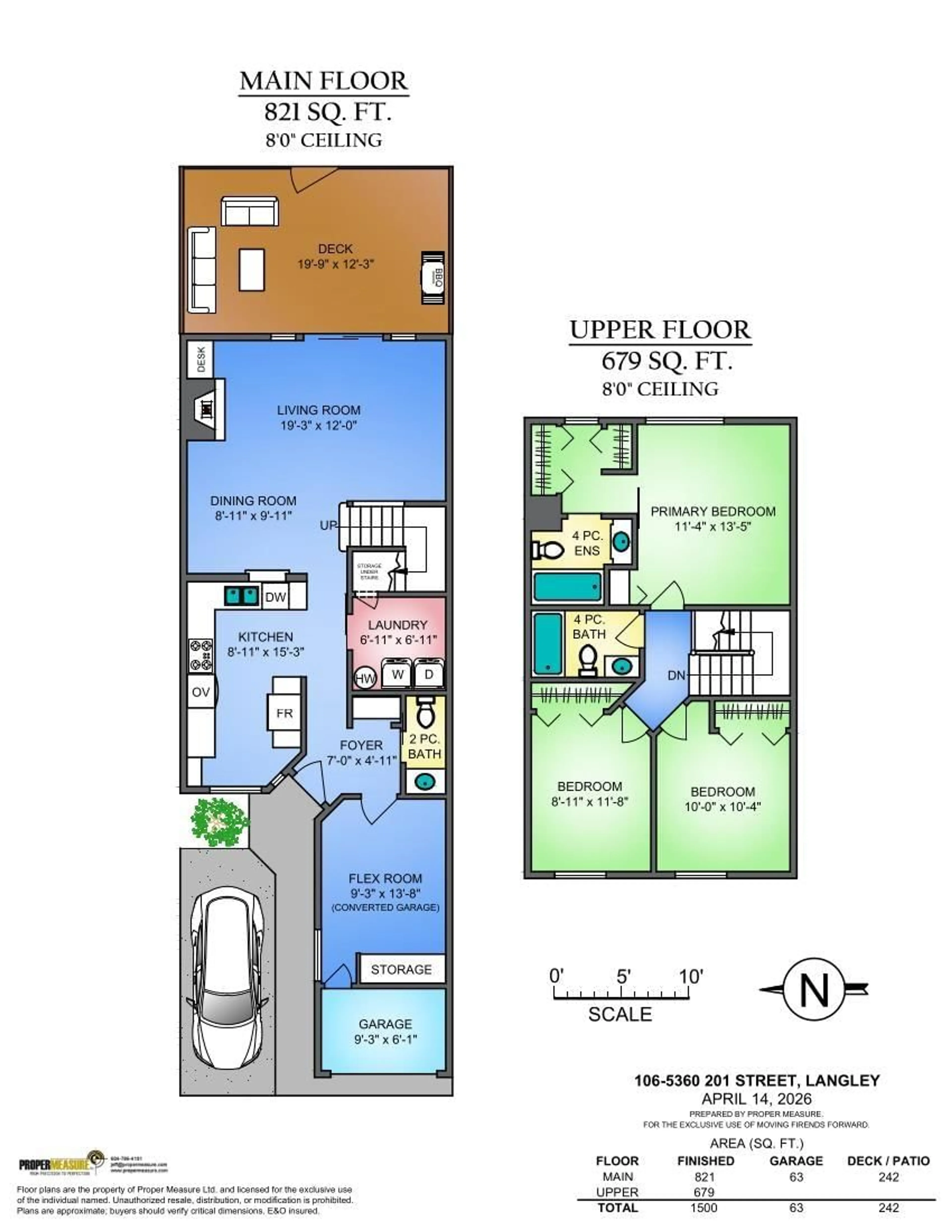 Floor plan for 106 - 5360 201 STREET, Langley British Columbia V3A1P7
