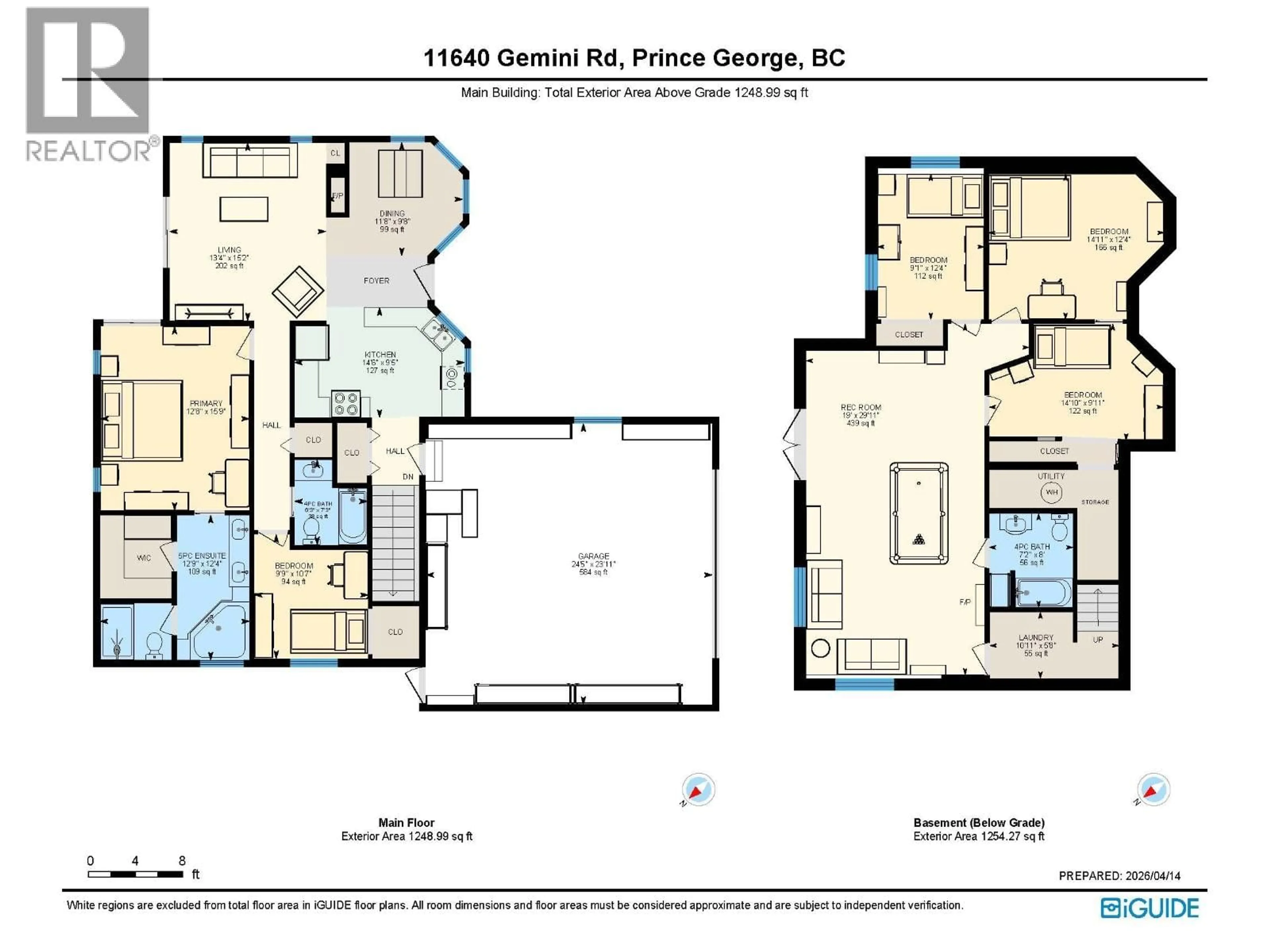 Floor plan for 11640 GEMINI ROAD, Prince George British Columbia V2N6W5