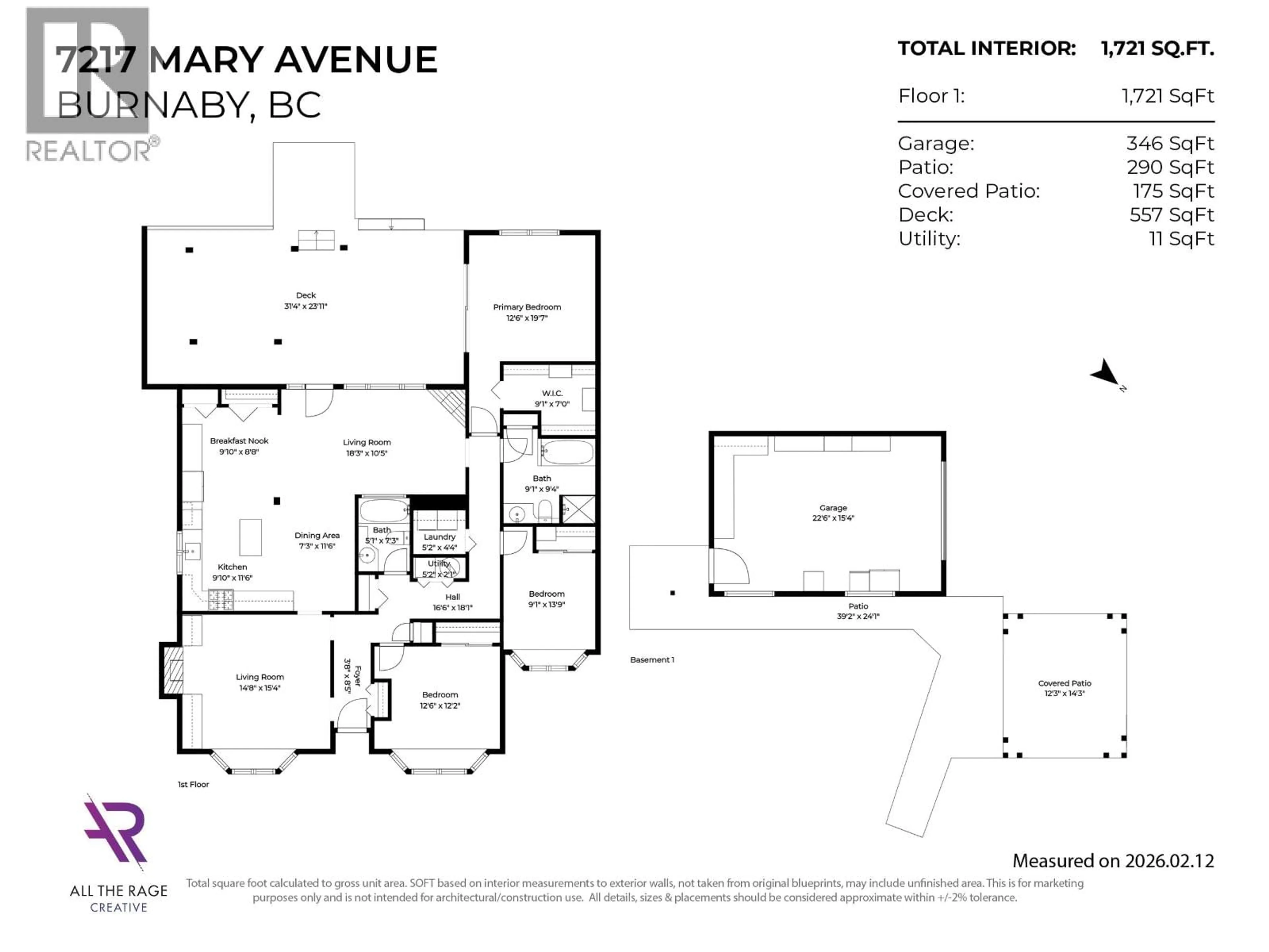 Floor plan for 7217 MARY AVENUE, Burnaby British Columbia V5E3K6