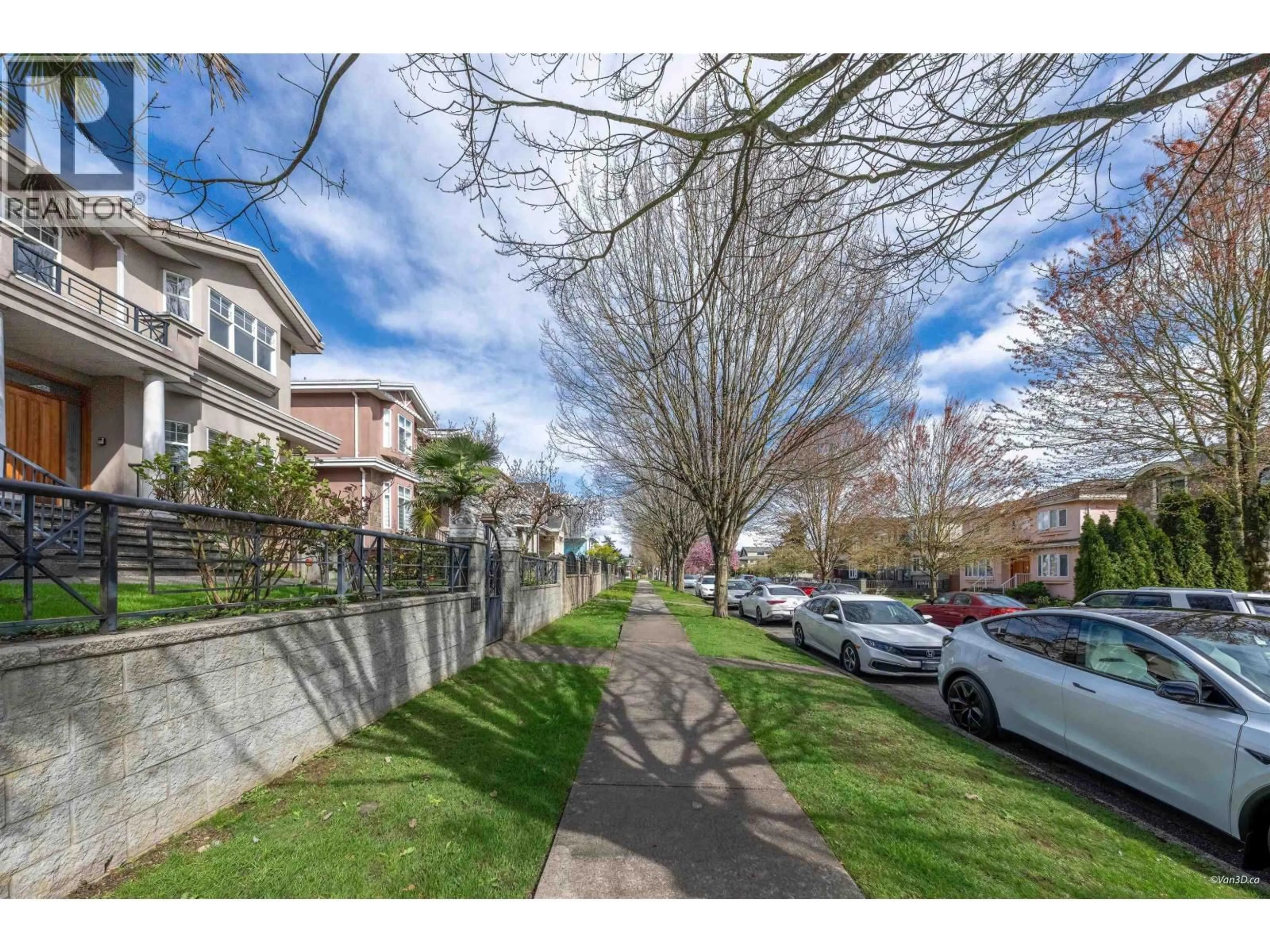 A pic from outside/outdoor area/front of a property/back of a property/a pic from drone, street for 1437 58TH AVENUE, Vancouver British Columbia V5P2B9