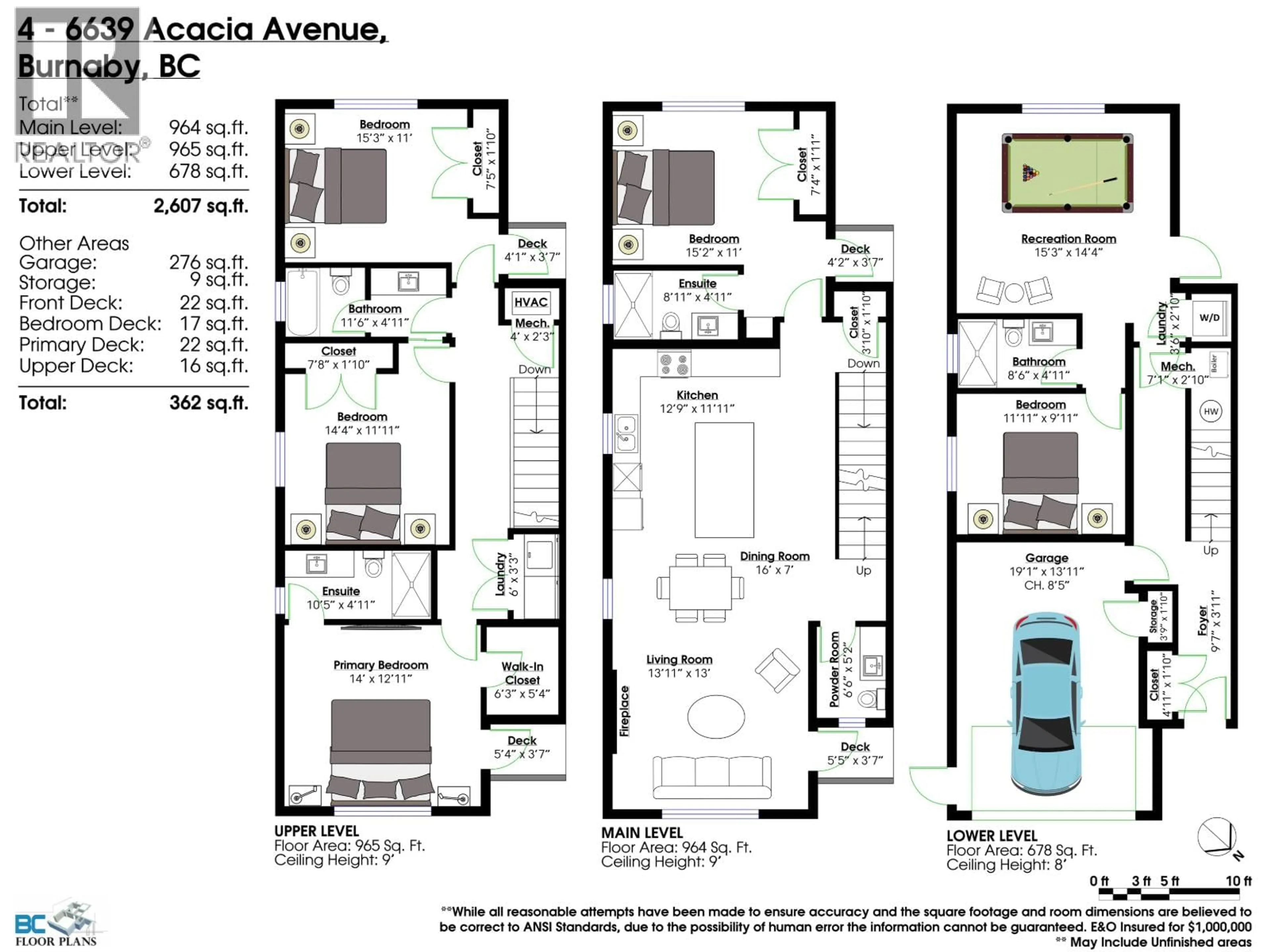 Floor plan for 4 - 6639 ACACIA AVENUE, Burnaby British Columbia V5E3J8