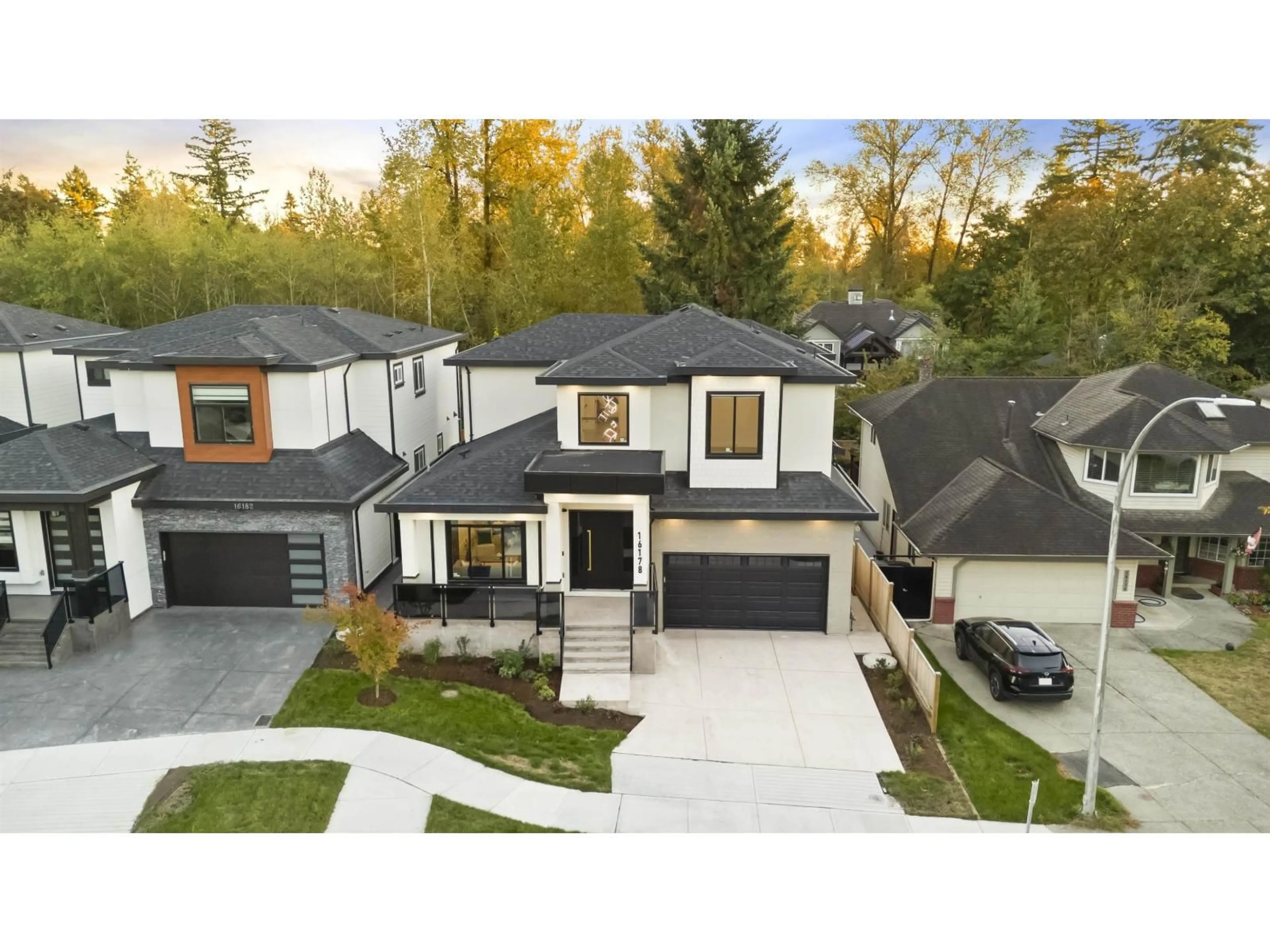 A pic from outside/outdoor area/front of a property/back of a property/a pic from drone, street for 16178 78 AVENUE, Surrey British Columbia V4N0X4