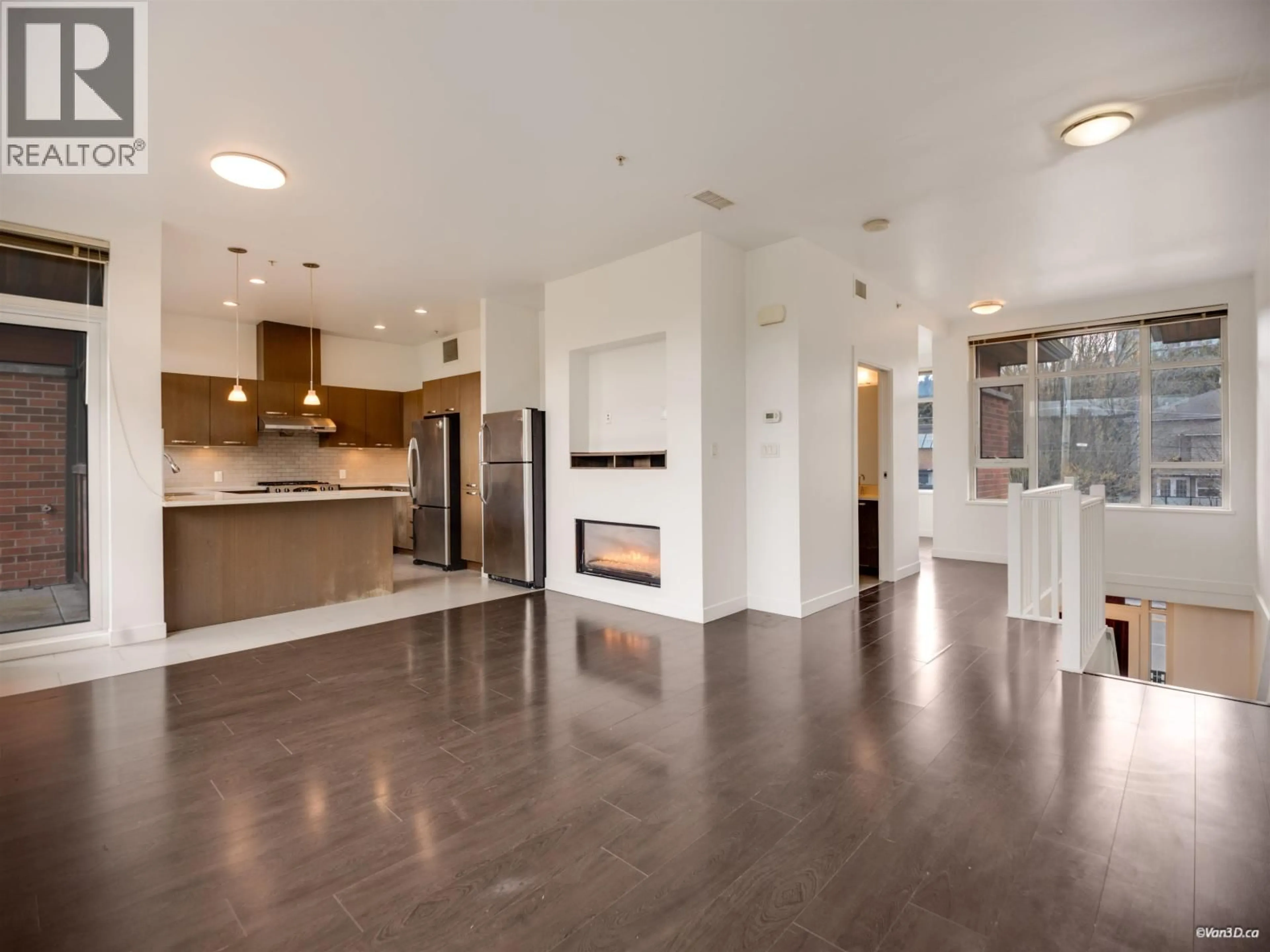 Open concept kitchen, wood/laminate floor for TH11 - 8333 ANDERSON ROAD, Richmond British Columbia V6Y0E2