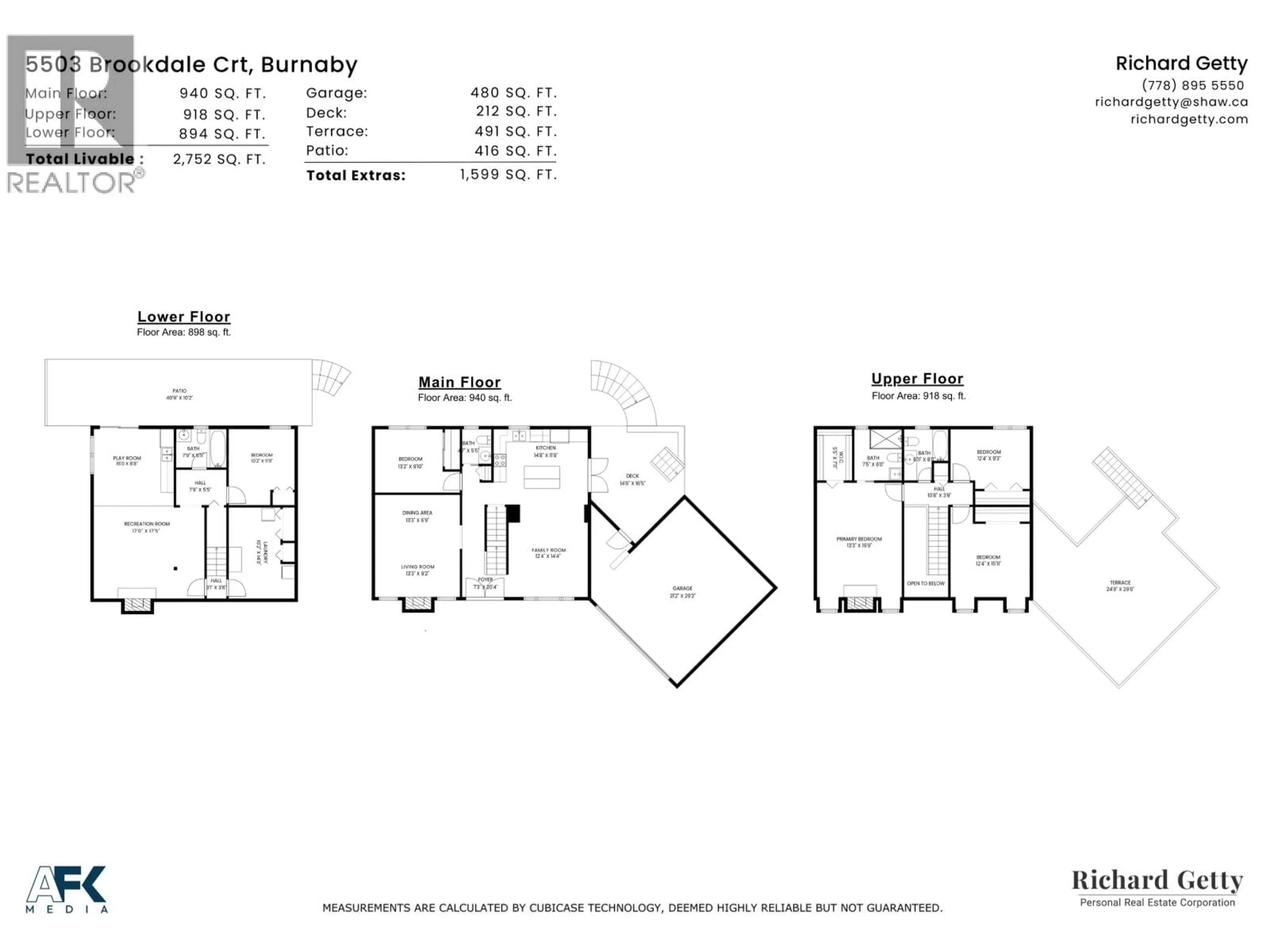 Floor plan for 5503 BROOKDALE COURT, Burnaby British Columbia V5B2C6