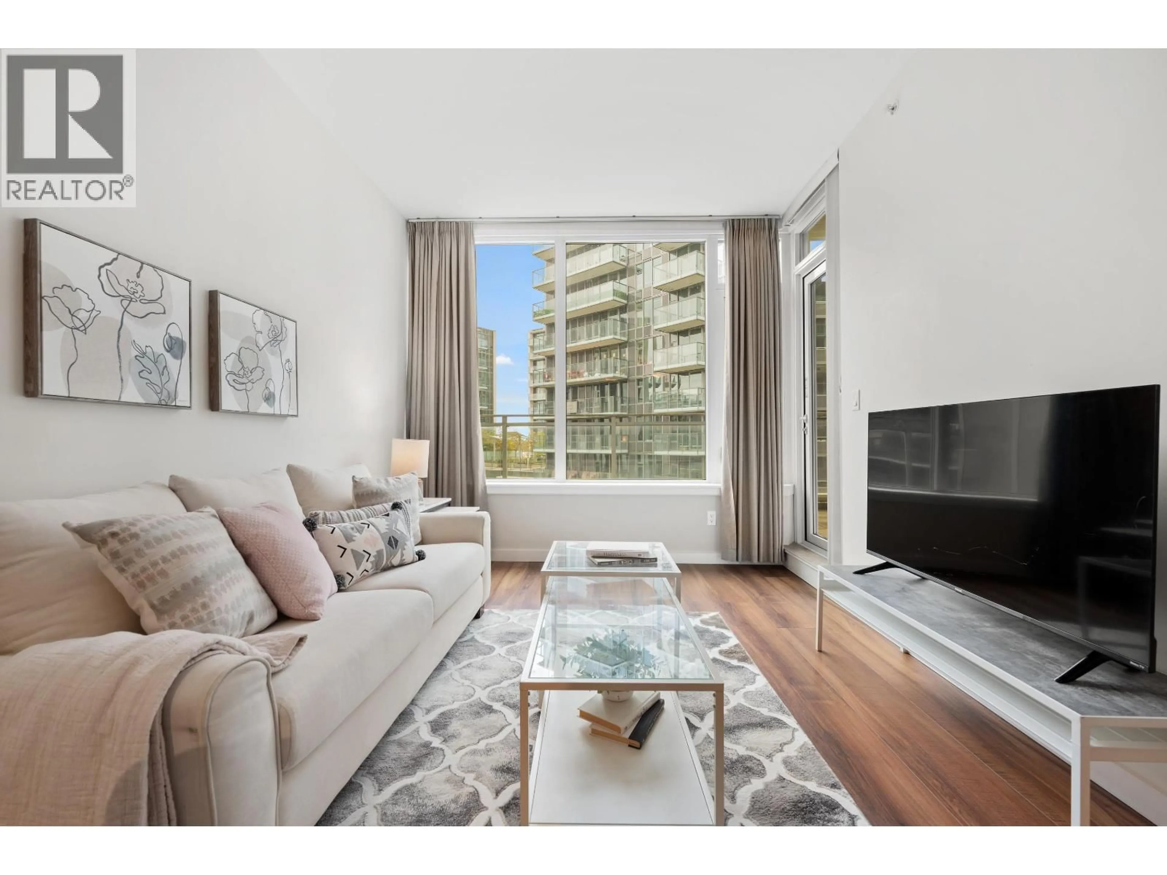 Living room with furniture, unknown for 808 - 8628 HAZELBRIDGE WAY, Richmond British Columbia V6X0R5
