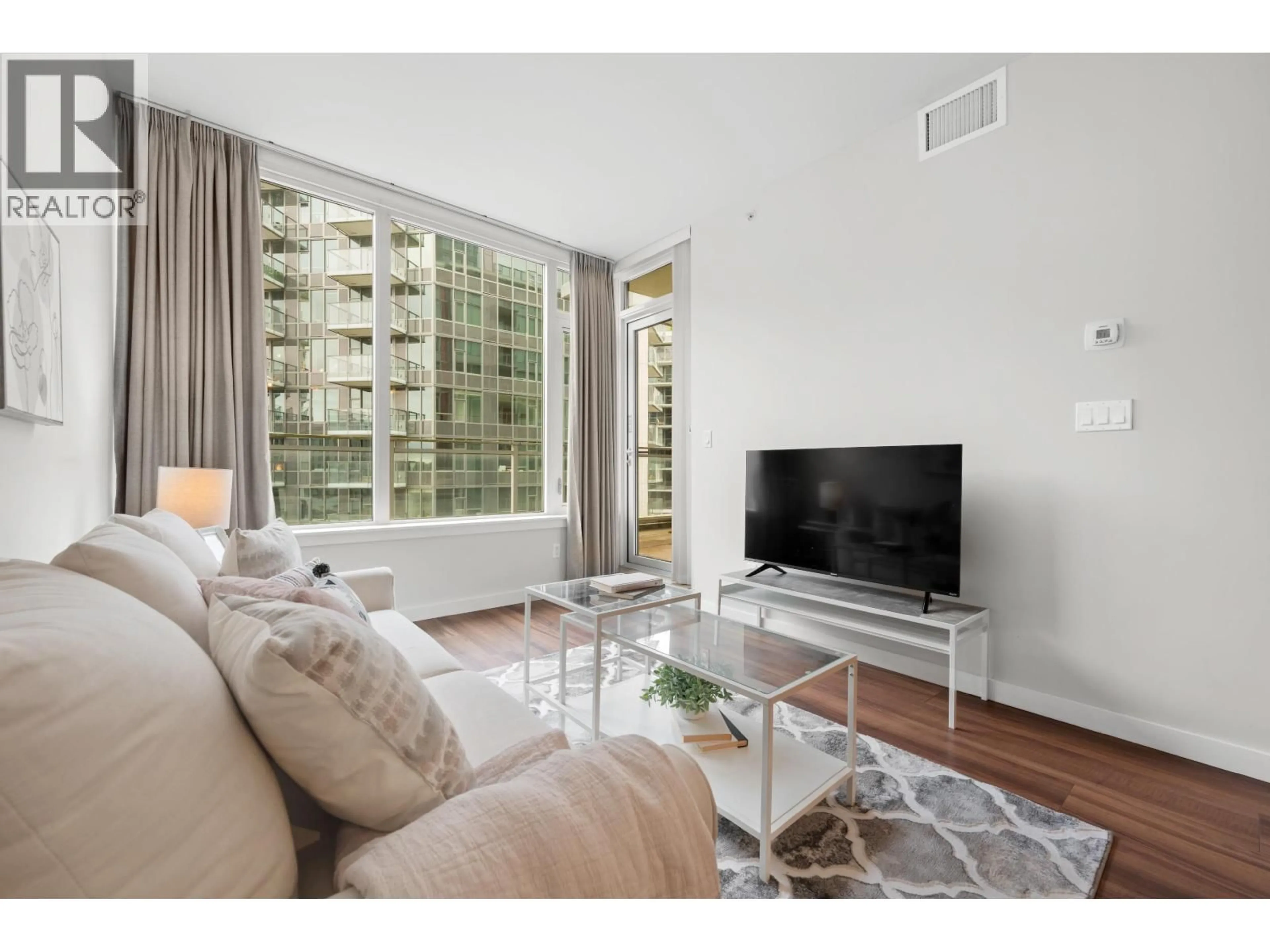 Living room with furniture, unknown for 808 - 8628 HAZELBRIDGE WAY, Richmond British Columbia V6X0R5