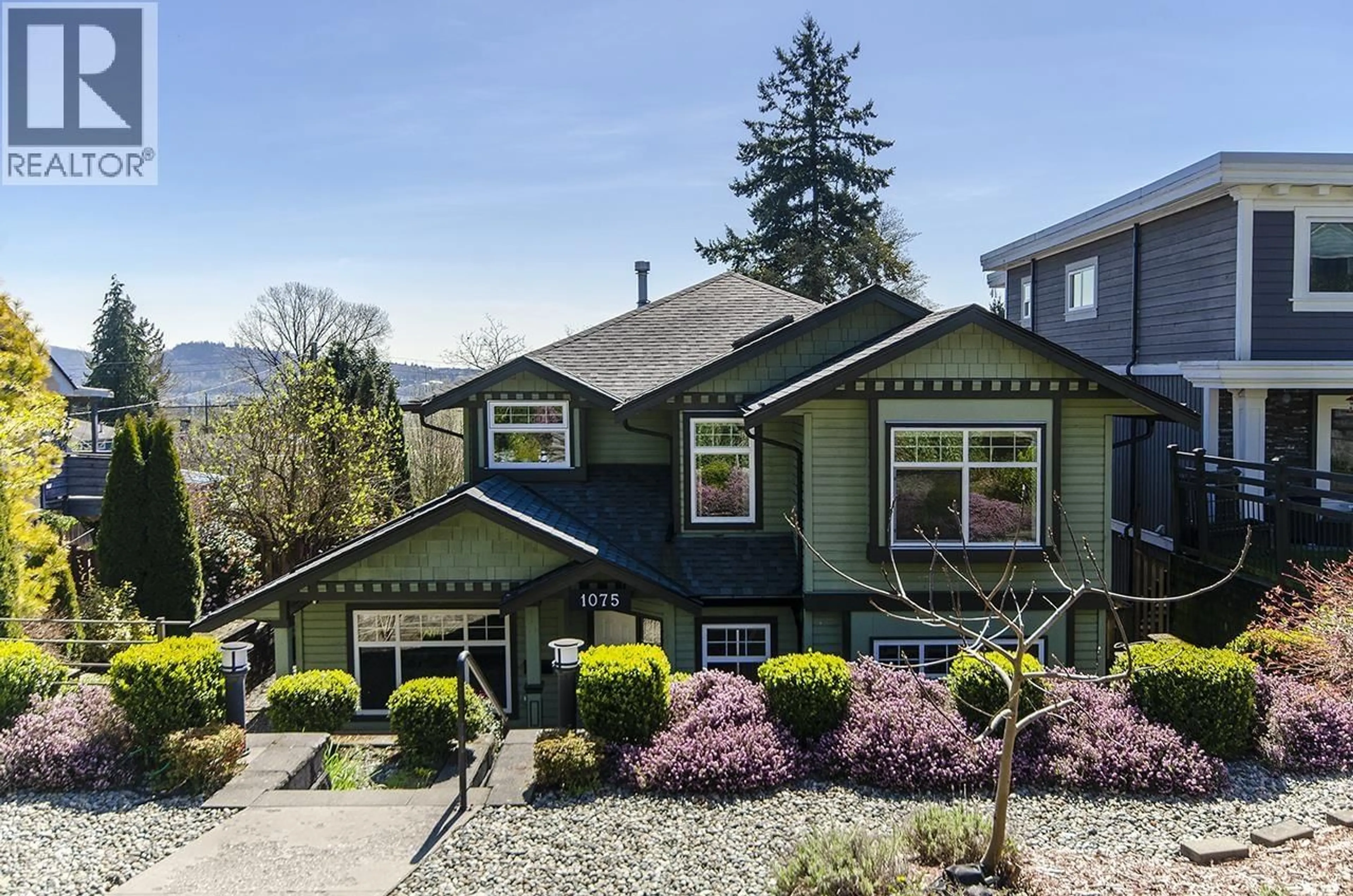 Home with vinyl exterior material, street for 1075 ADDERLEY STREET, North Vancouver British Columbia V7L1T4