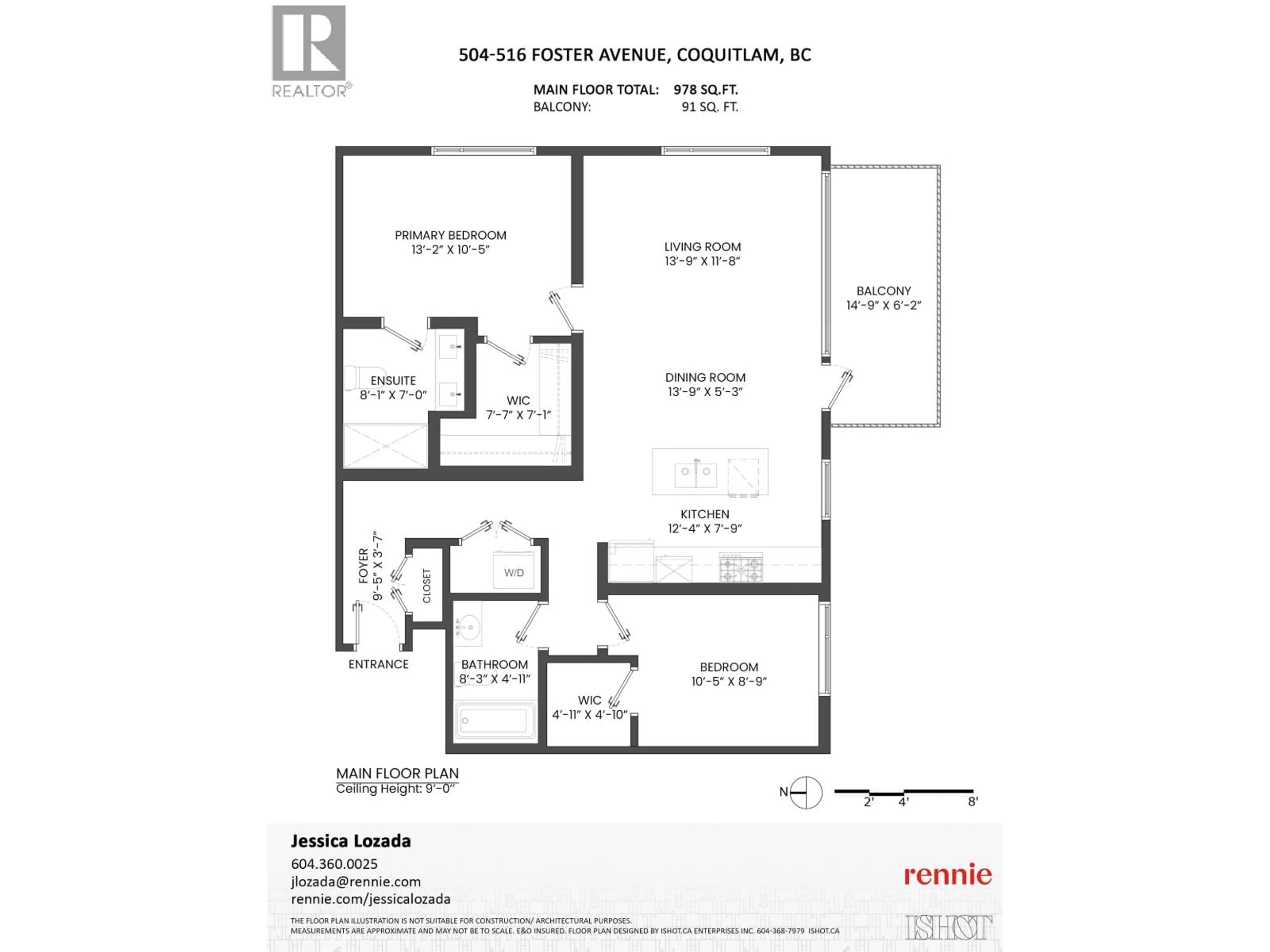 Floor plan for 504 - 516 FOSTER AVENUE, Coquitlam British Columbia V3J0H8