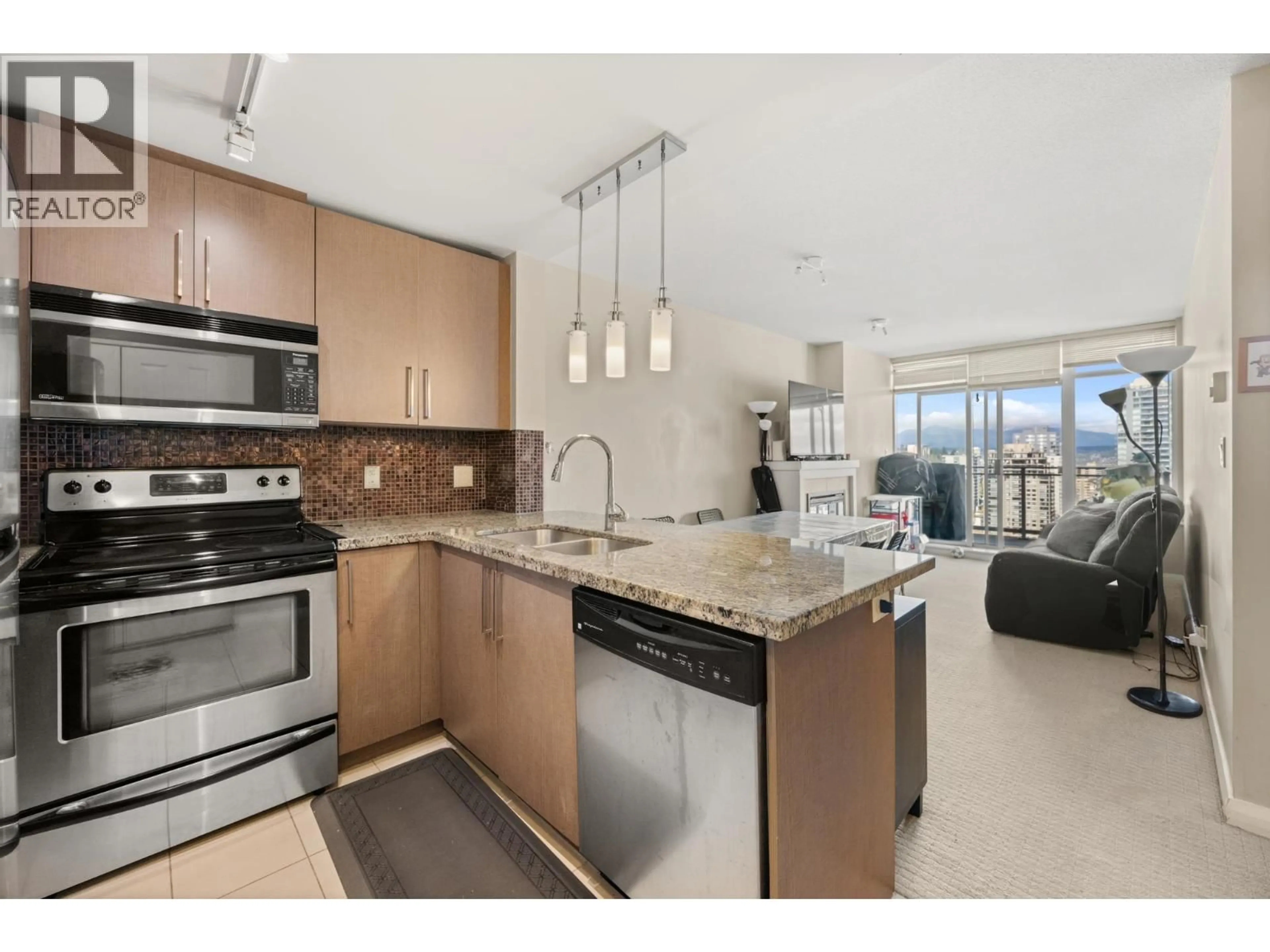 Open concept kitchen, unknown for 3503 - 888 CARNARVON STREET, New Westminster British Columbia V3M0C6