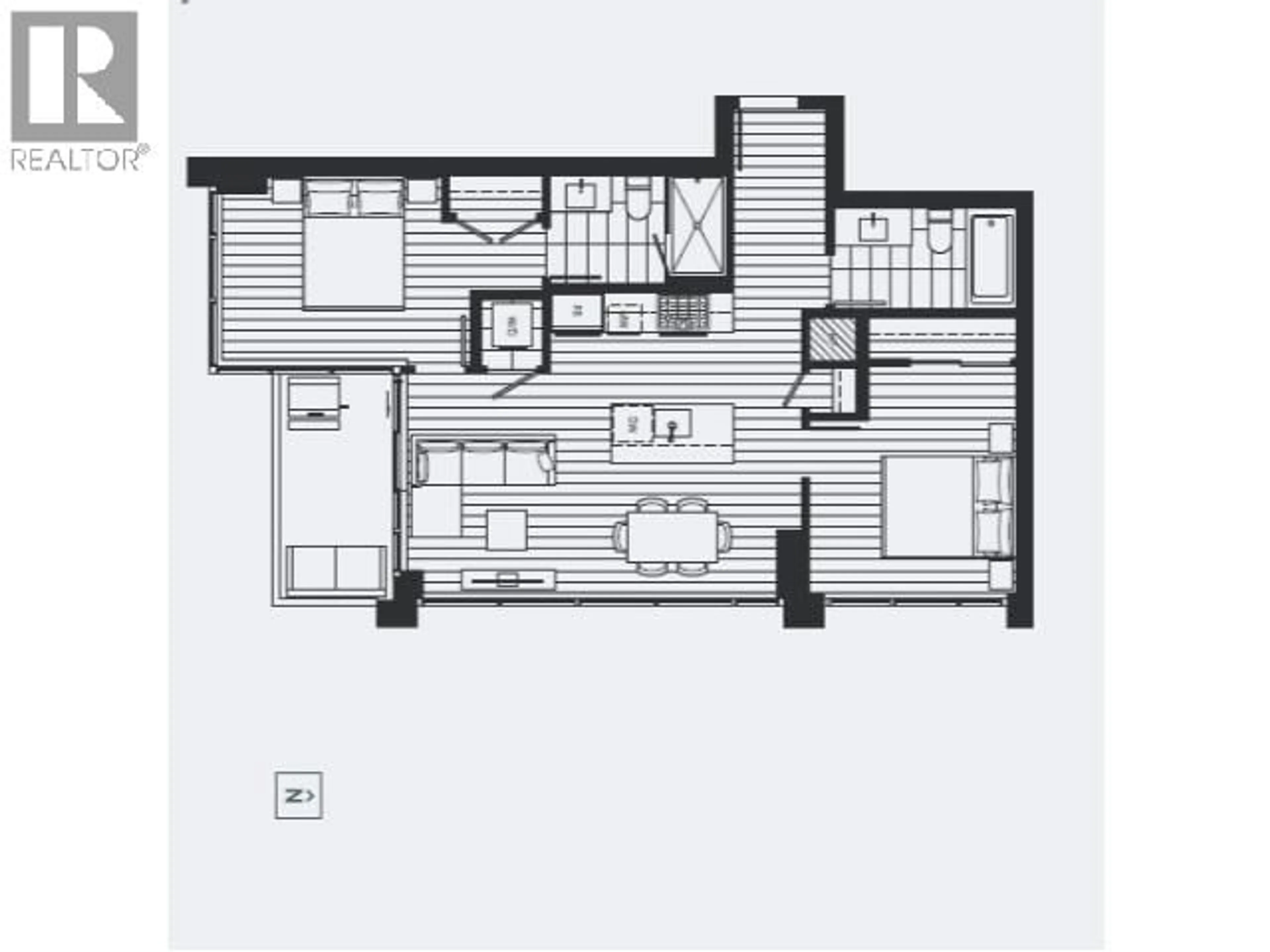 Floor plan for 301 - 2288 ALPHA AVENUE, Burnaby British Columbia V5C0L9
