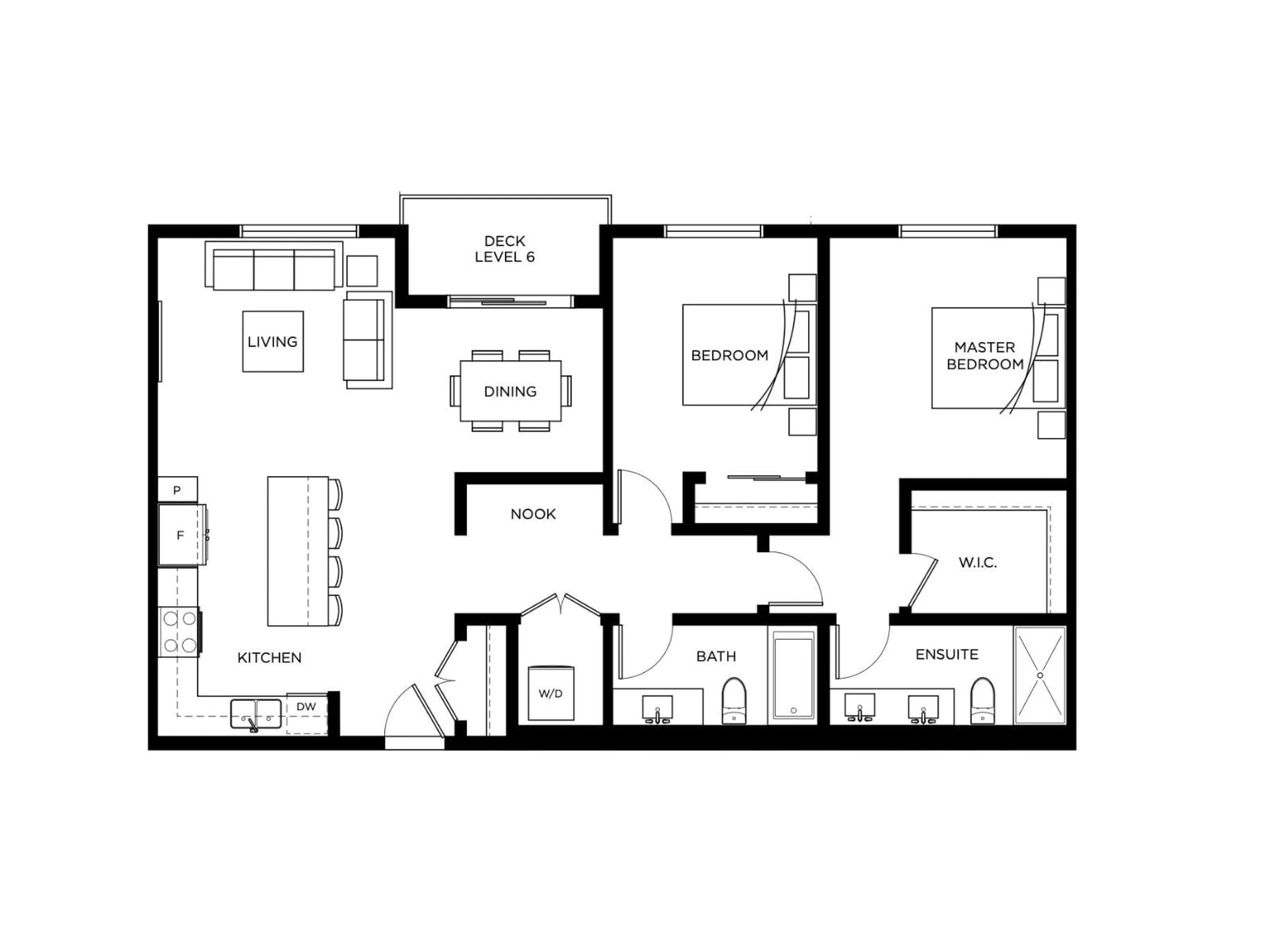 Floor plan for B607 - 20078 85 AVENUE, Langley British Columbia V2Y3Z3