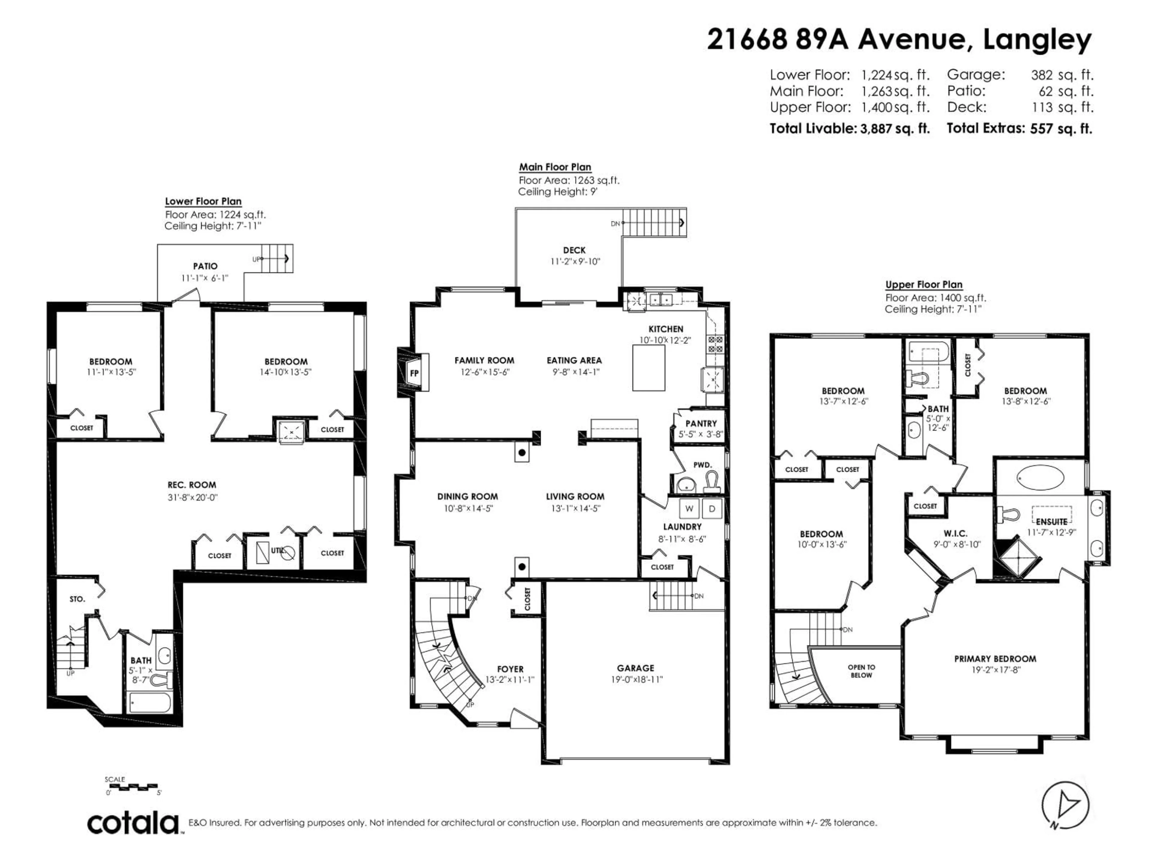 Floor plan for 21668 89A AVENUE, Langley British Columbia V1M4C6