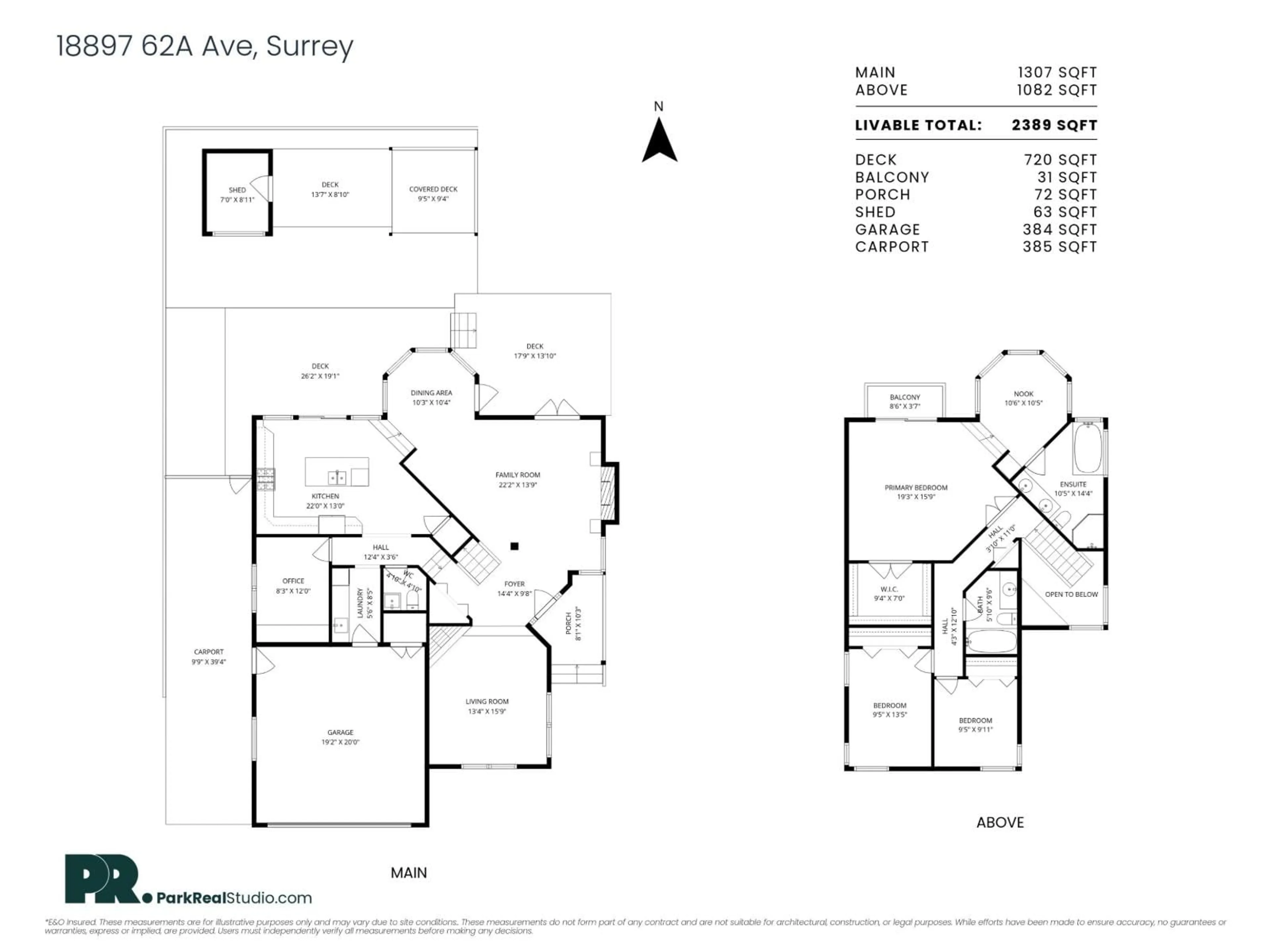 Floor plan for 18897 62A AVENUE, Surrey British Columbia V3S7T7
