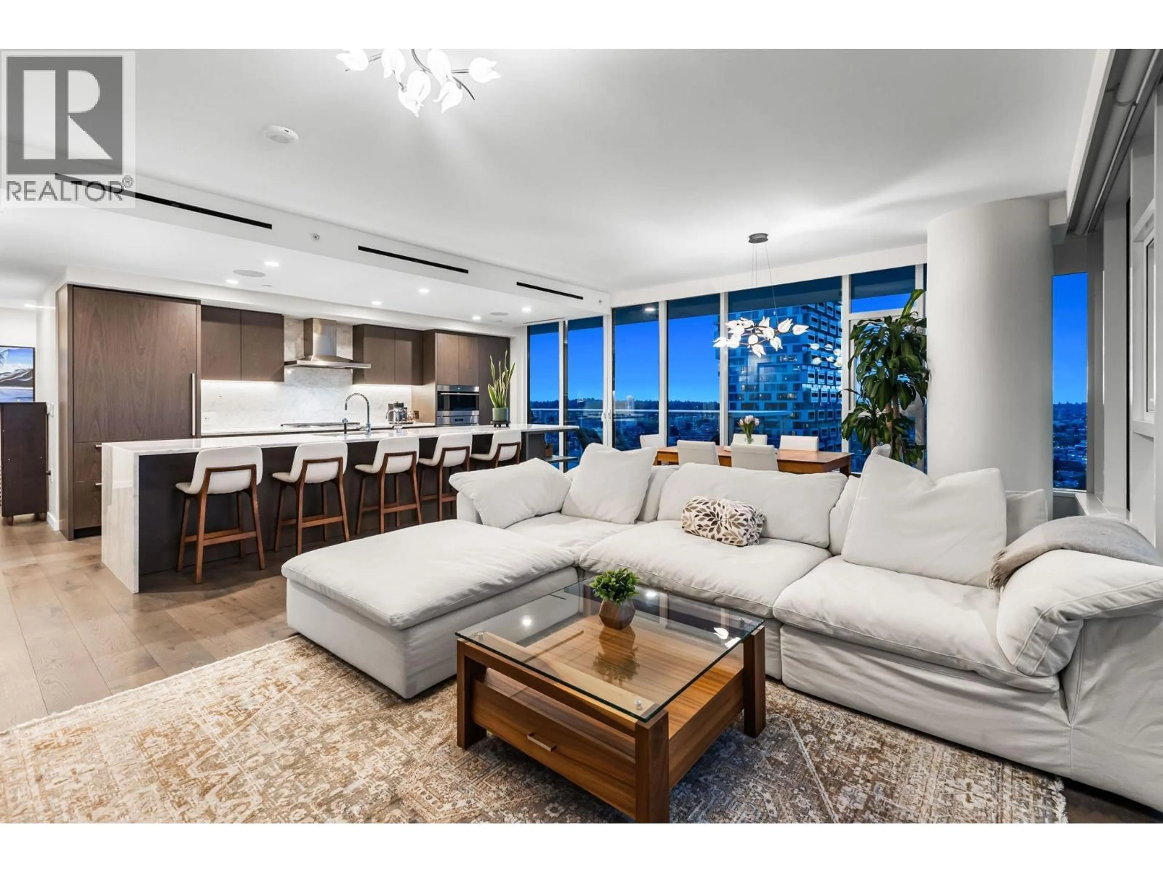 Living room with furniture, unknown for 3404 - 1335 HOWE STREET, Vancouver British Columbia V6Z0H1