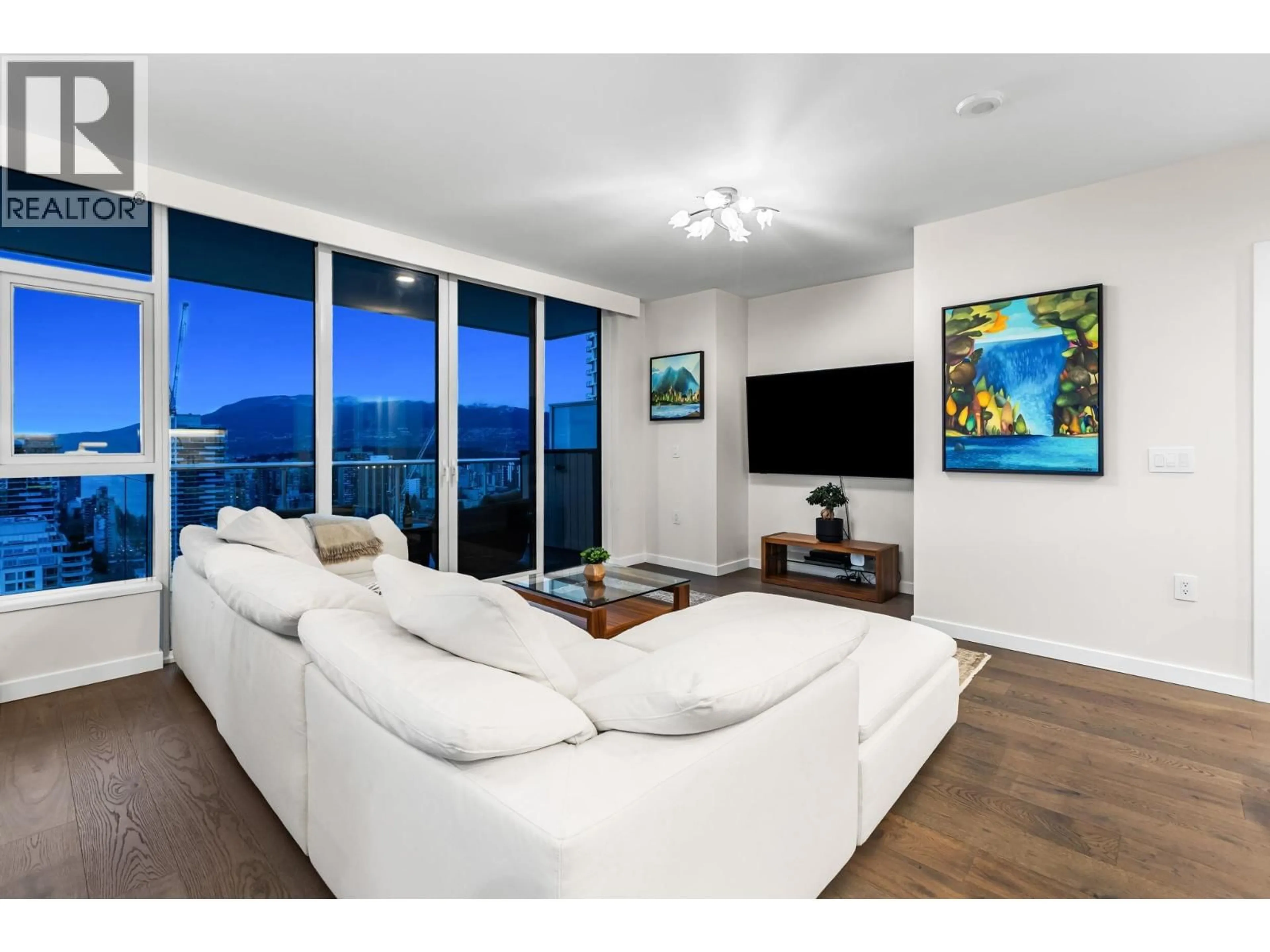 Living room with furniture, unknown for 3404 - 1335 HOWE STREET, Vancouver British Columbia V6Z0H1