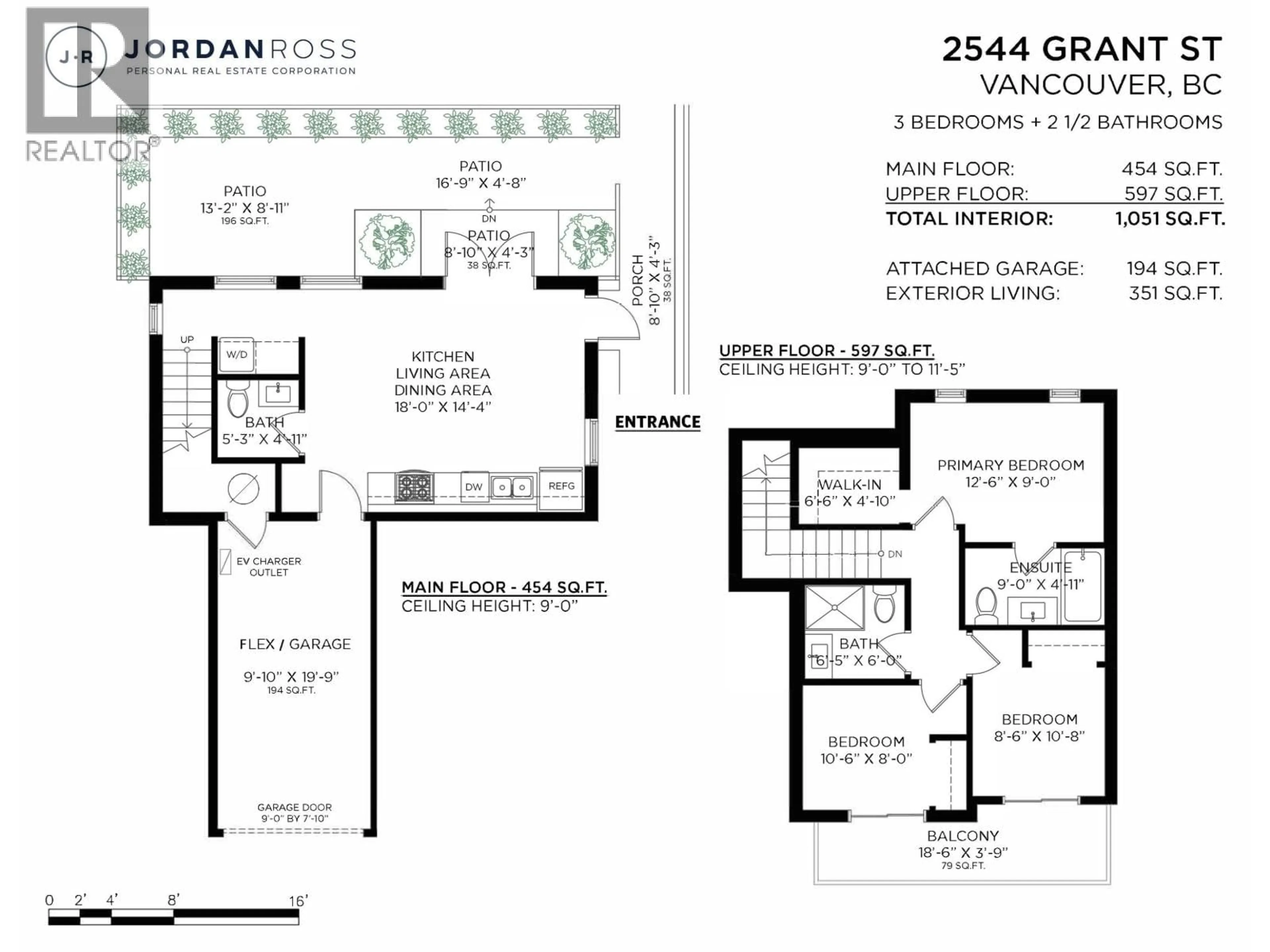 Floor plan for 2544 GRANT STREET, Vancouver British Columbia V5K3G7