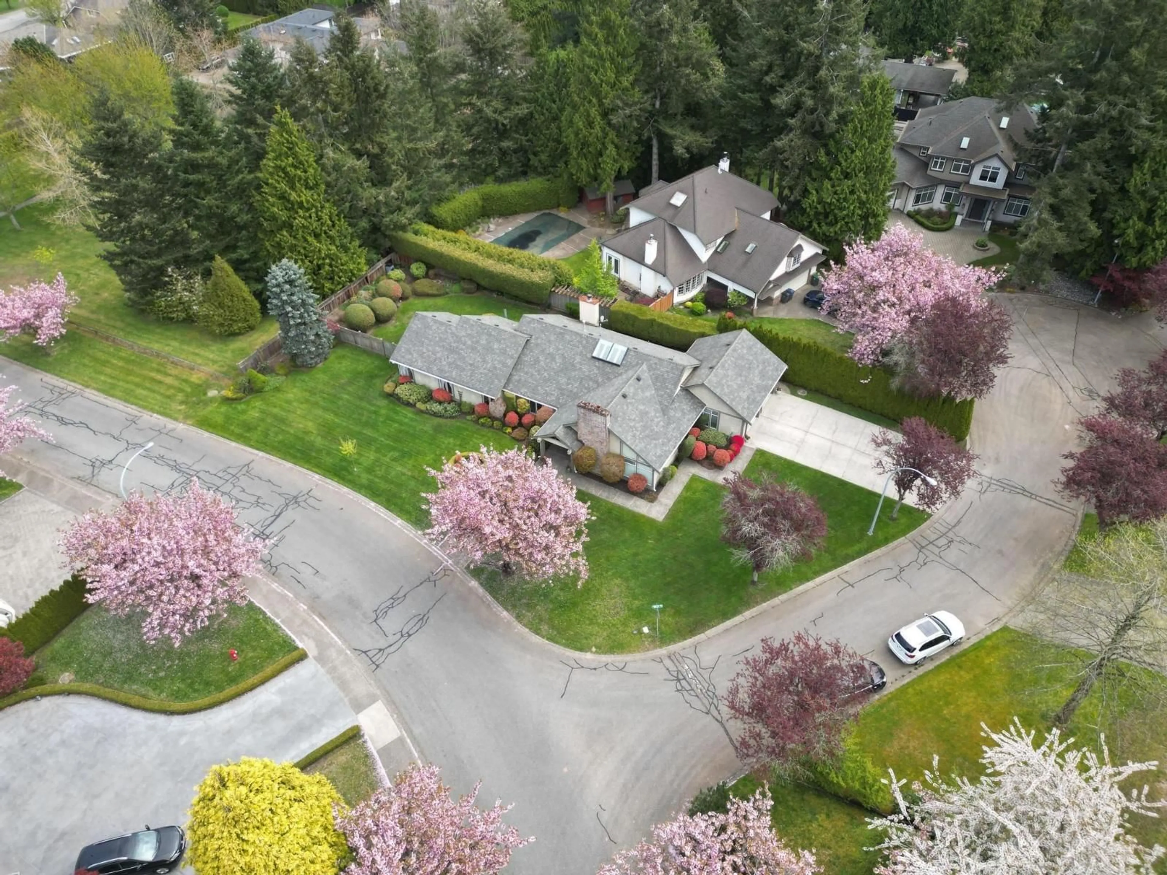 A pic from outside/outdoor area/front of a property/back of a property/a pic from drone, street for 1884 139A STREET, Surrey British Columbia V4A8J2