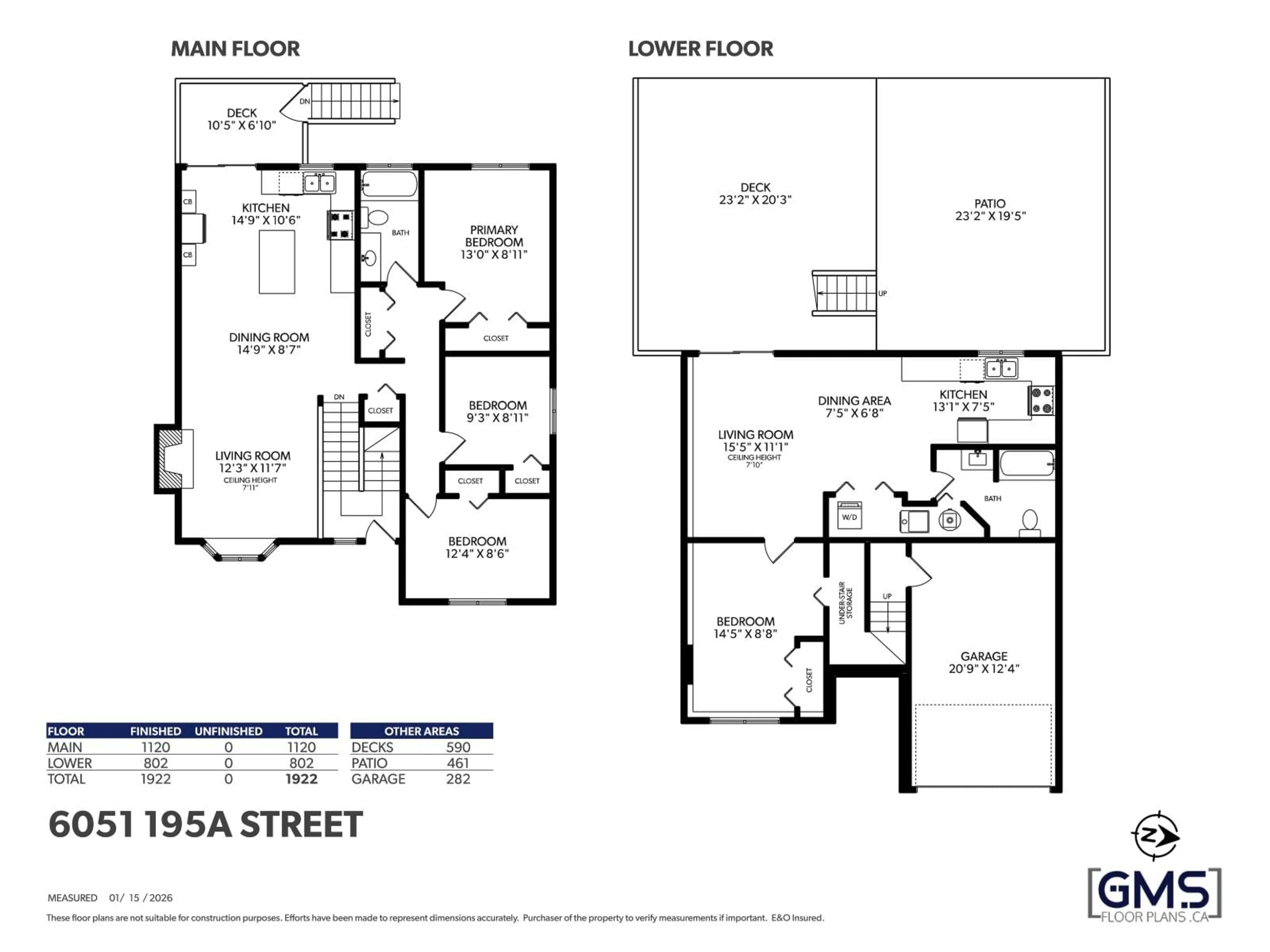 Floor plan for 6051 195A STREET, Surrey British Columbia V3S7K9