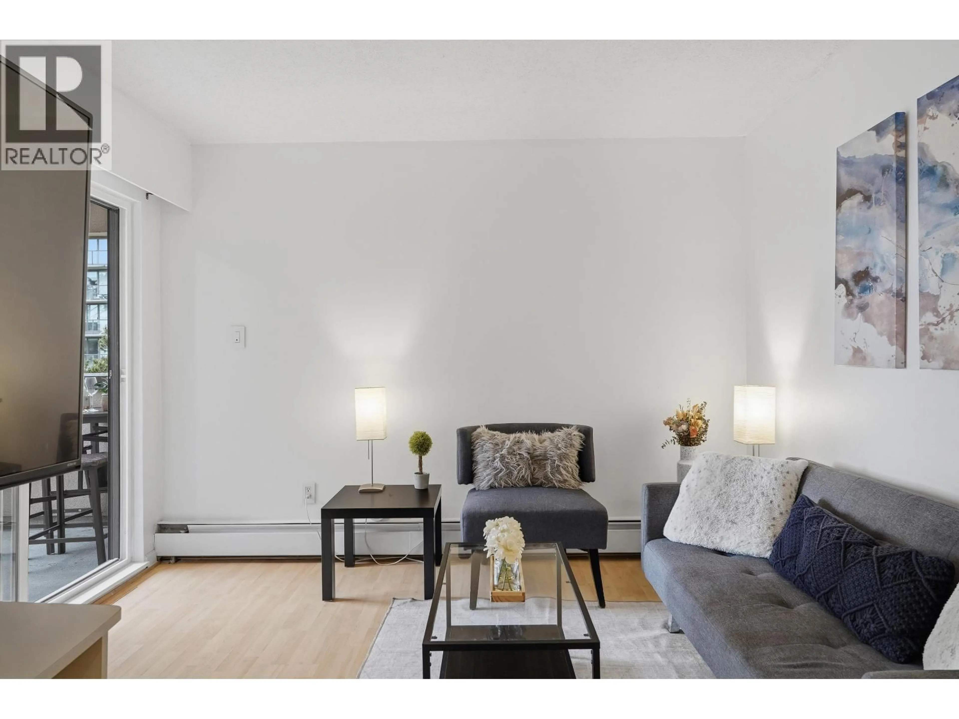 Living room with furniture, unknown for 412 - 1718 NELSON STREET, Vancouver British Columbia V6G1M8