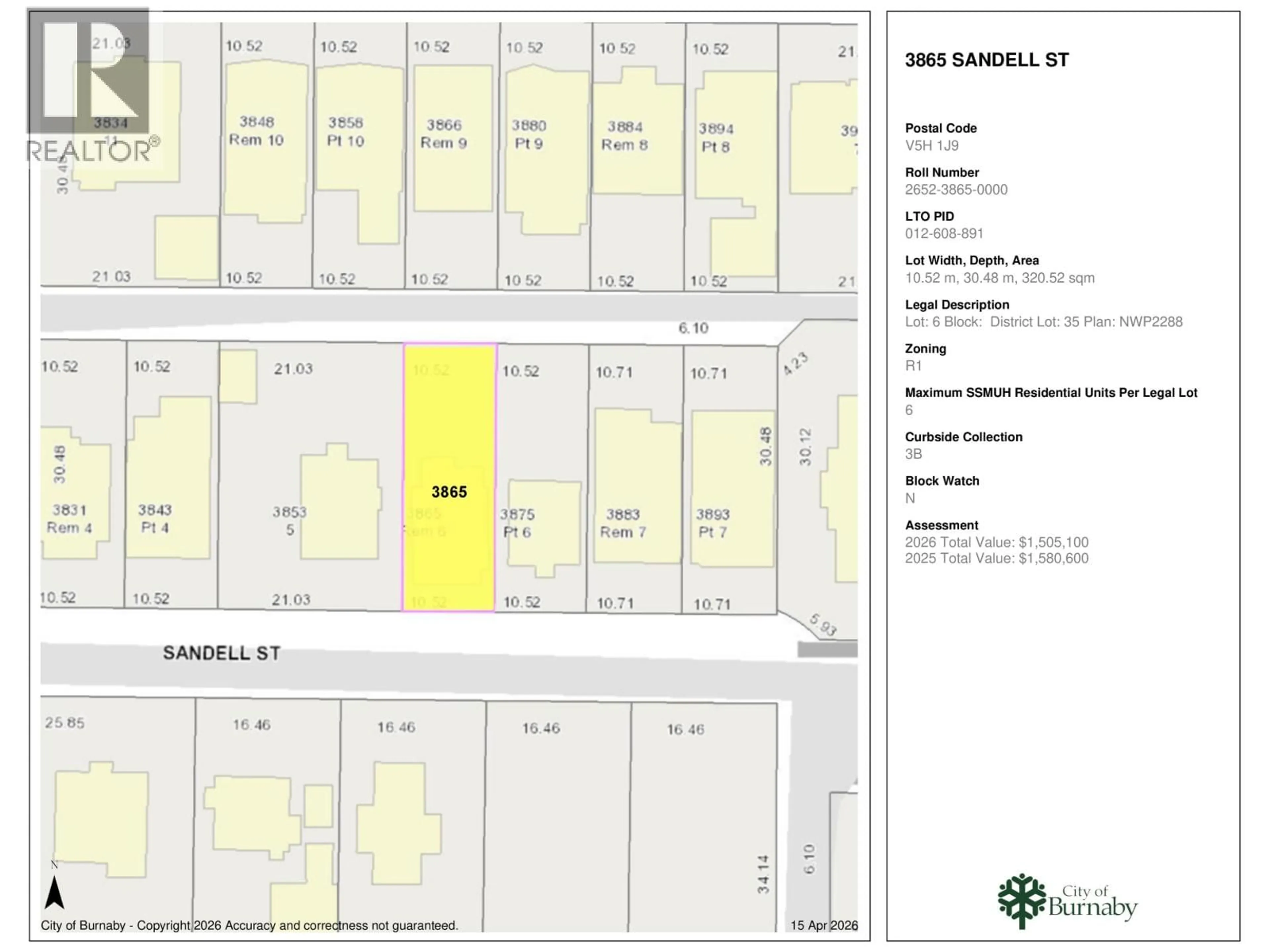 Floor plan for 3865 SANDELL STREET, Burnaby British Columbia V5H1J9