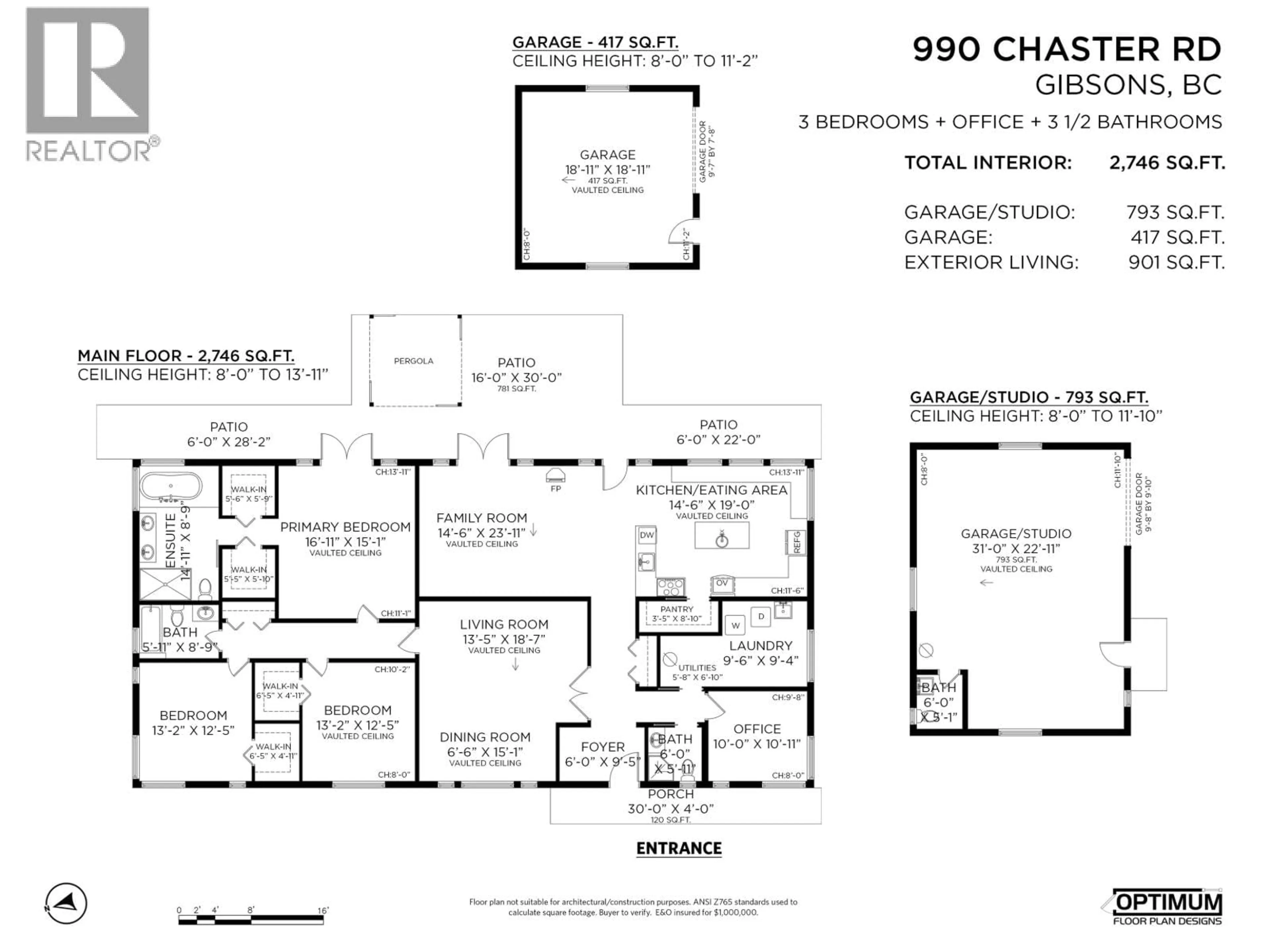 Floor plan for 990 CHASTER ROAD, Gibsons British Columbia V0N1V4