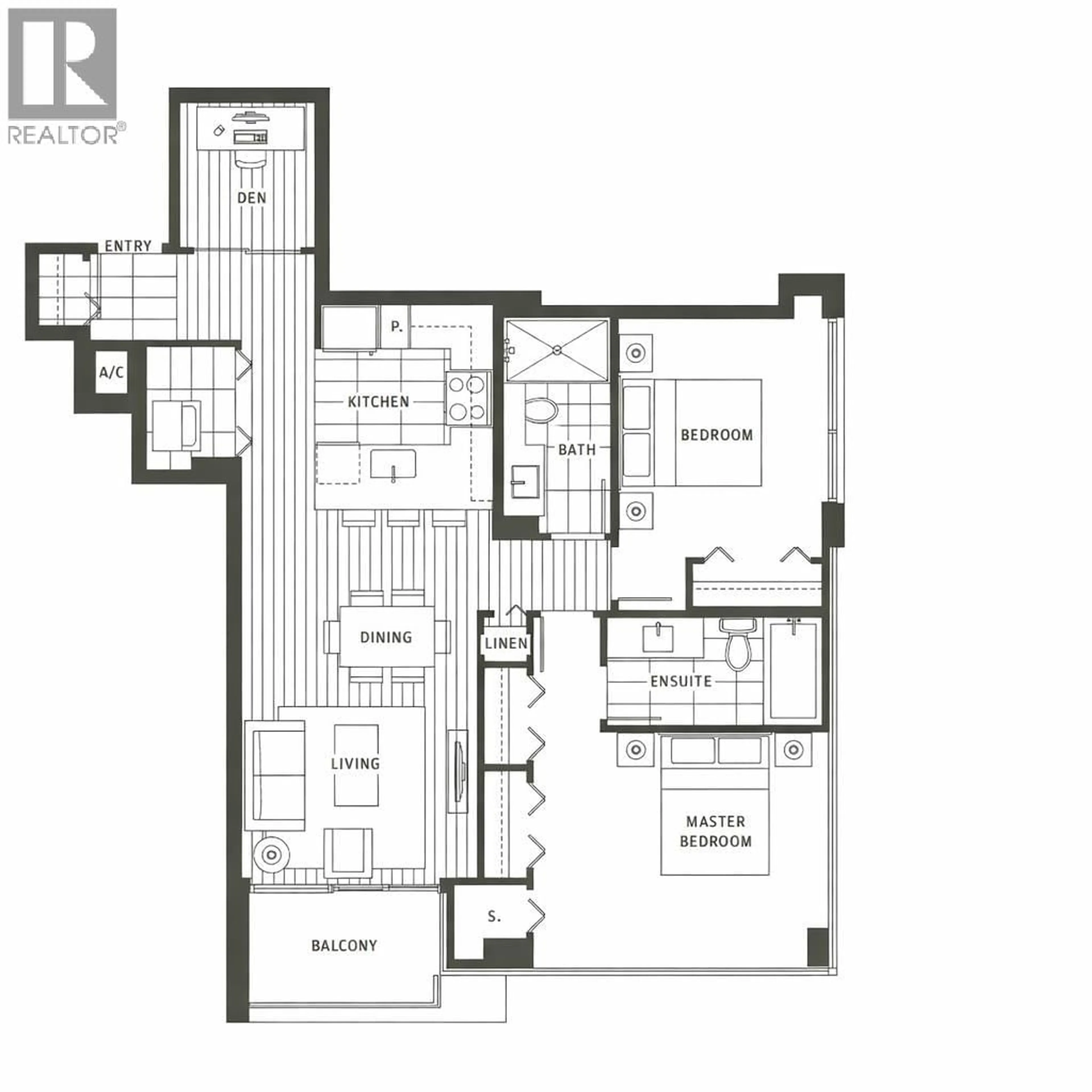 Floor plan for 1706 - 8033 SABA ROAD, Richmond British Columbia V6Y4M8