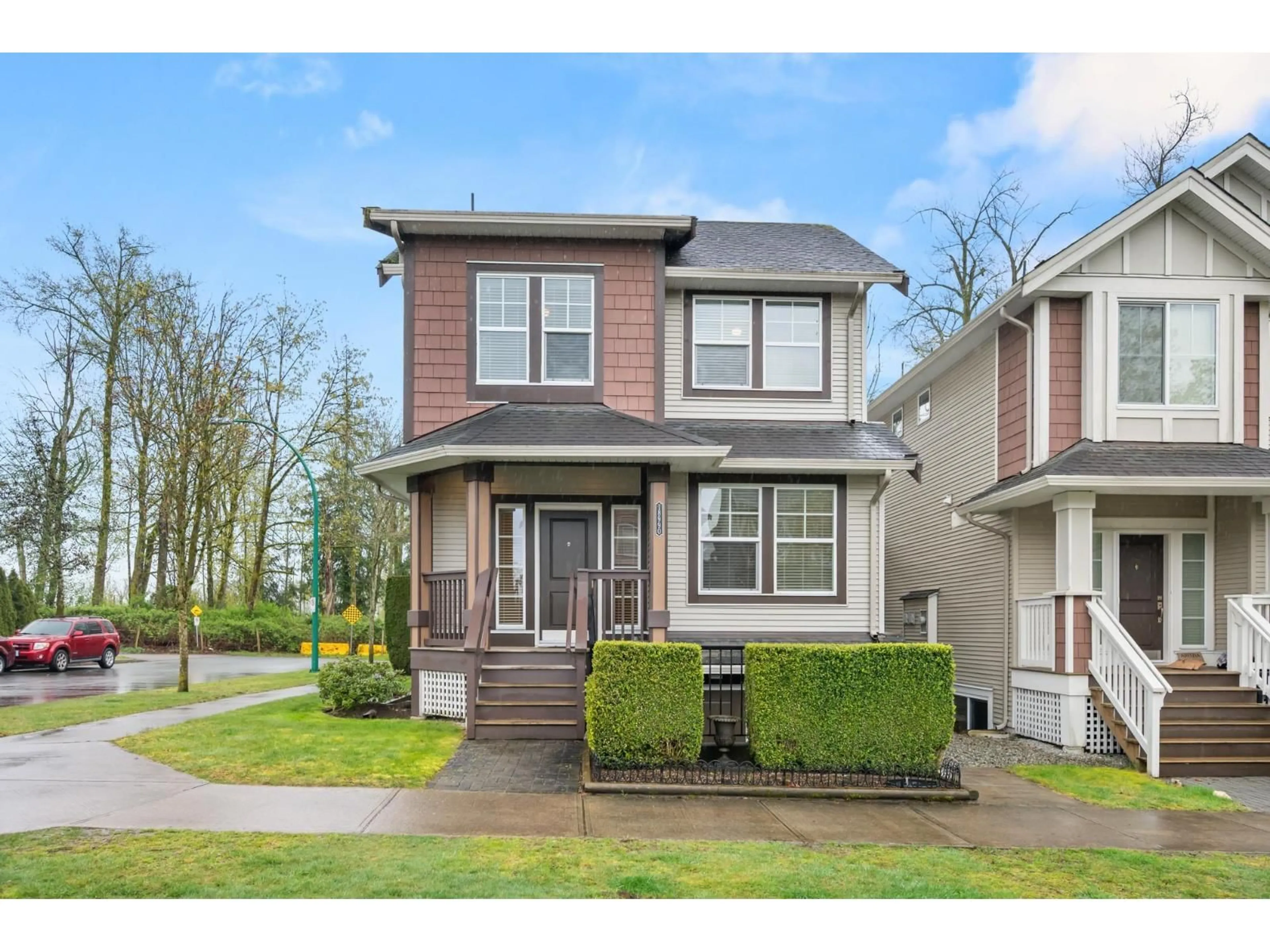 Home with vinyl exterior material, street for 18990 67A AVENUE, Surrey British Columbia V4N6A2