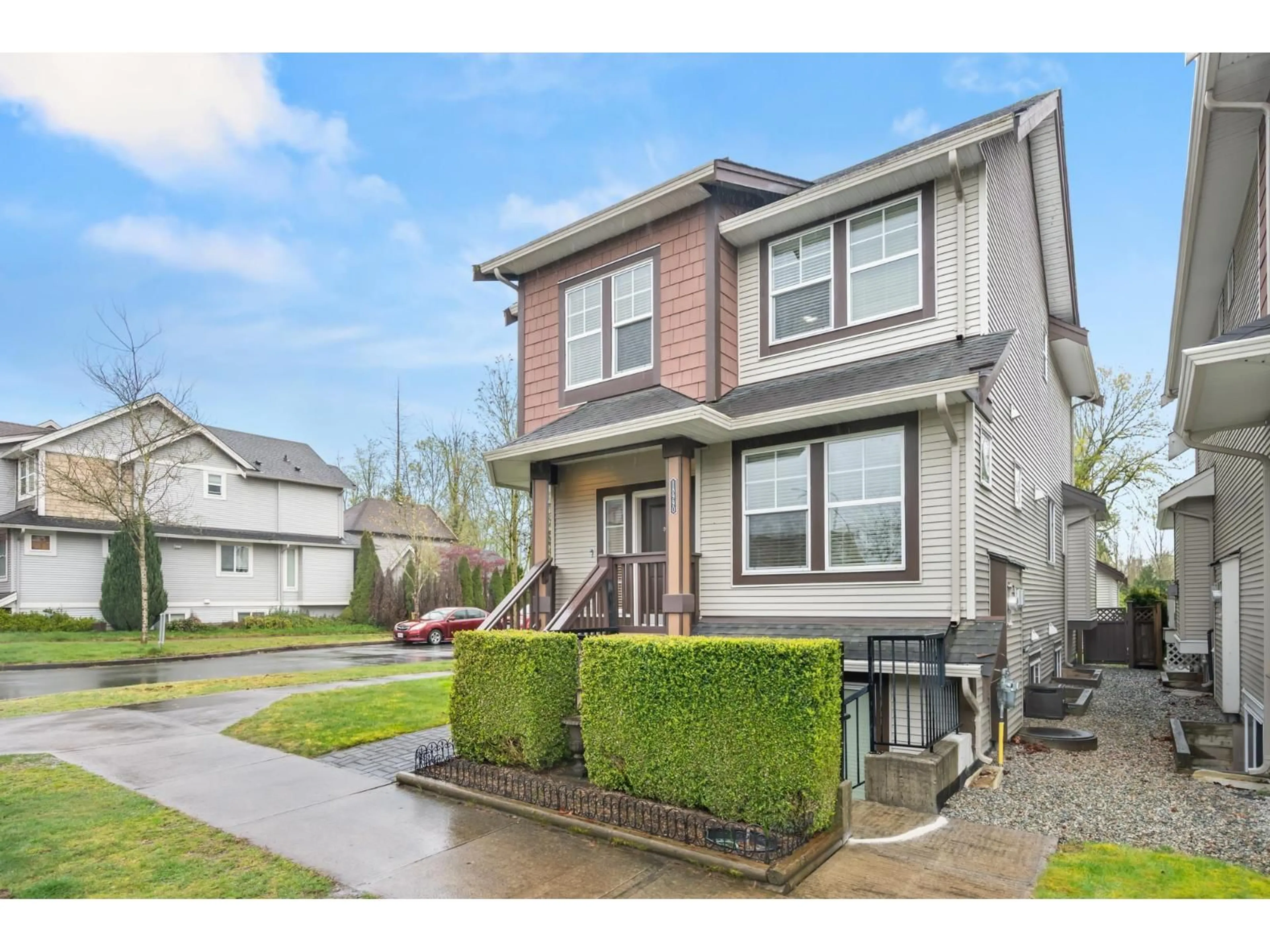 Home with vinyl exterior material, street for 18990 67A AVENUE, Surrey British Columbia V4N6A2