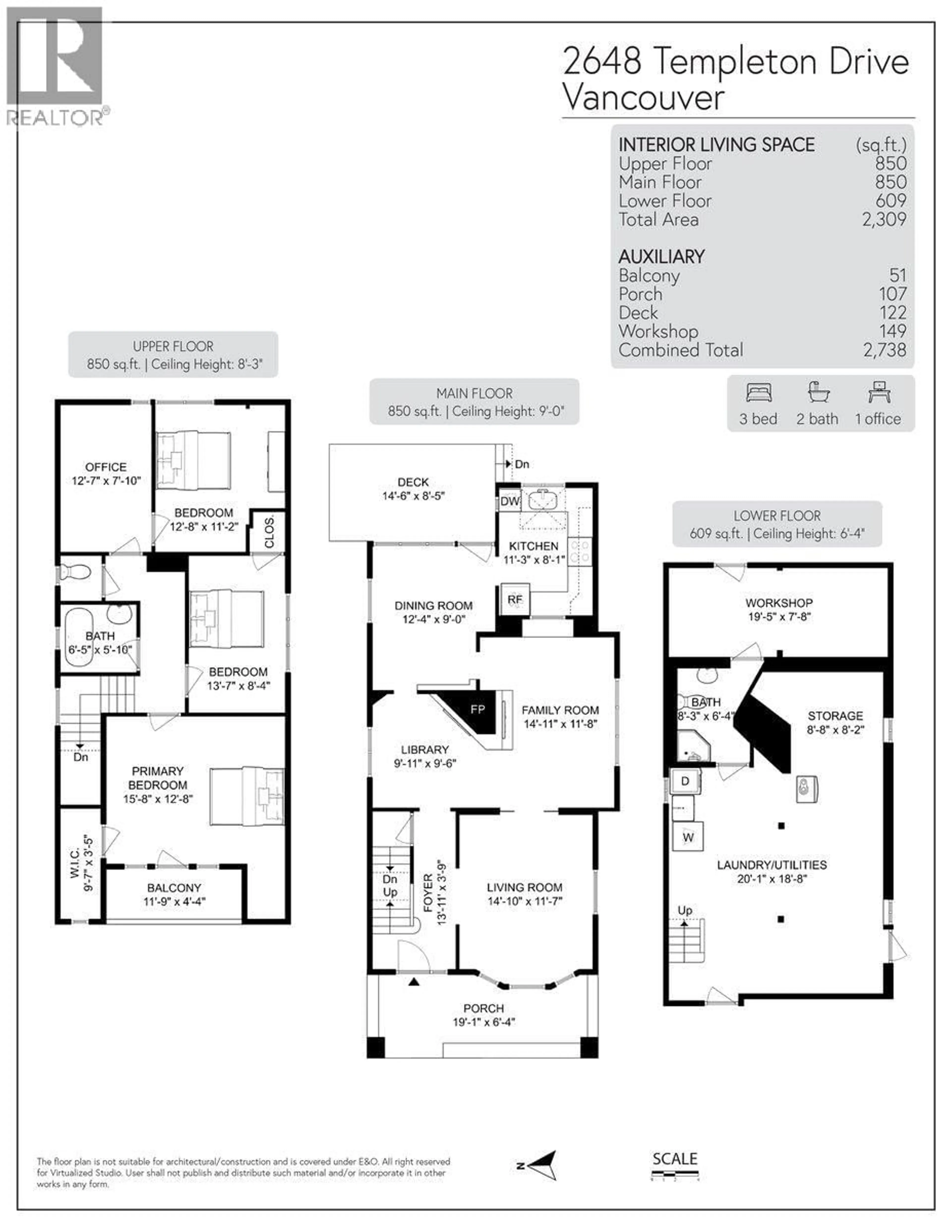 Floor plan for 2648 TEMPLETON DRIVE, Vancouver British Columbia V5N4W3