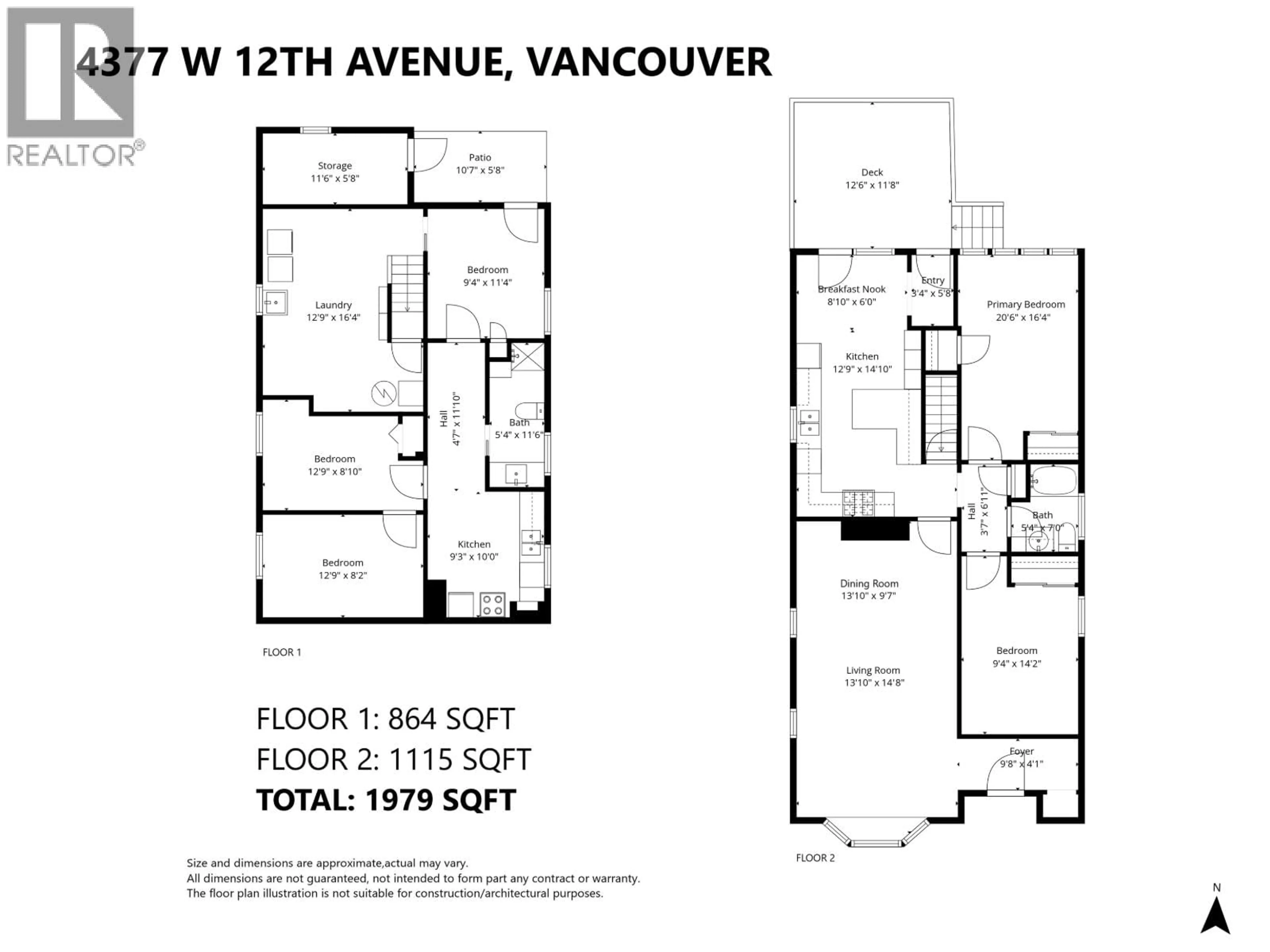 Floor plan for 4377 12TH AVENUE, Vancouver British Columbia V6R2P9
