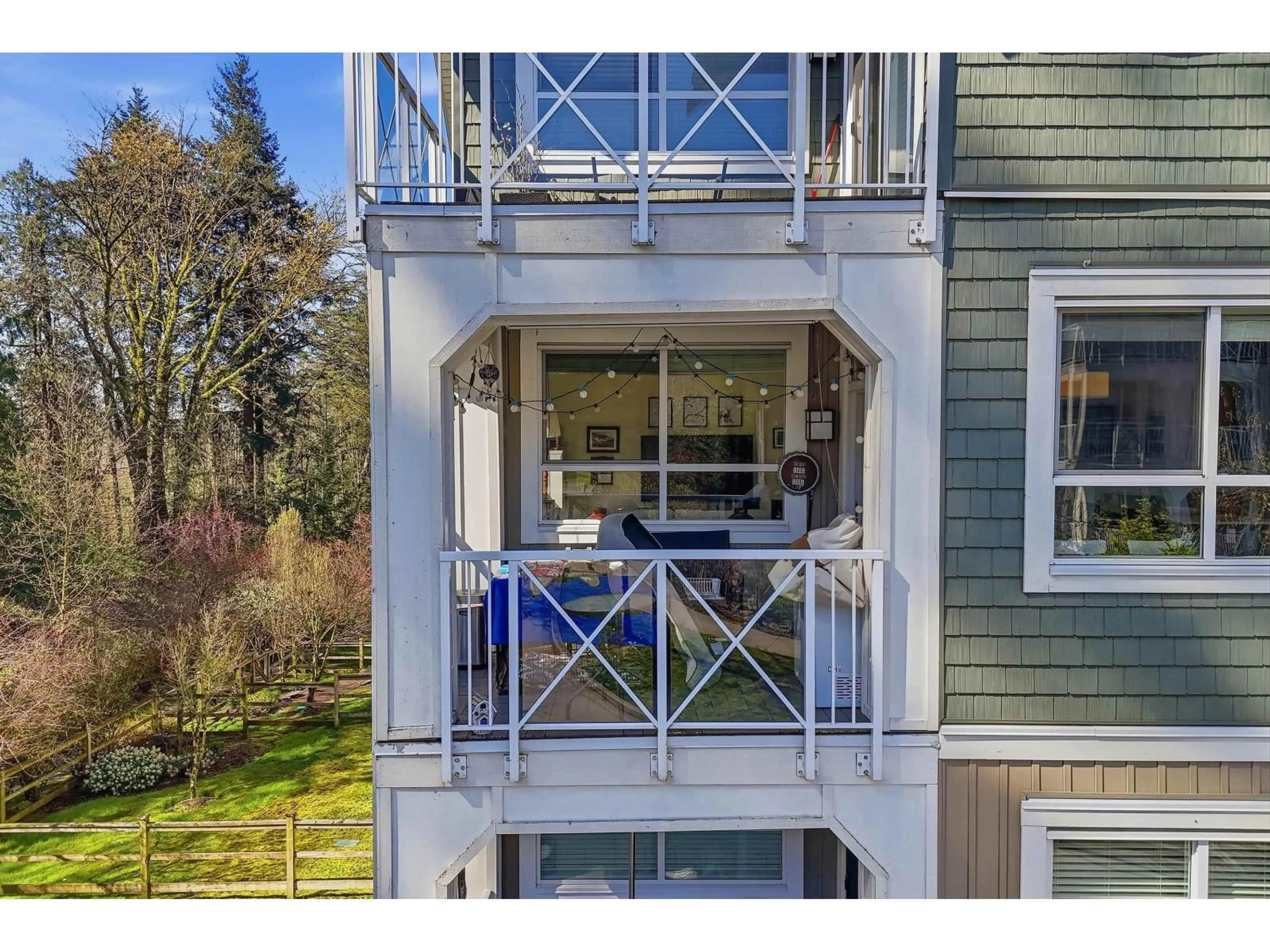 A pic from outside/outdoor area/front of a property/back of a property/a pic from drone, water/lake/river/ocean view for 410 - 16388 64 AVENUE, Surrey British Columbia V3S6X6