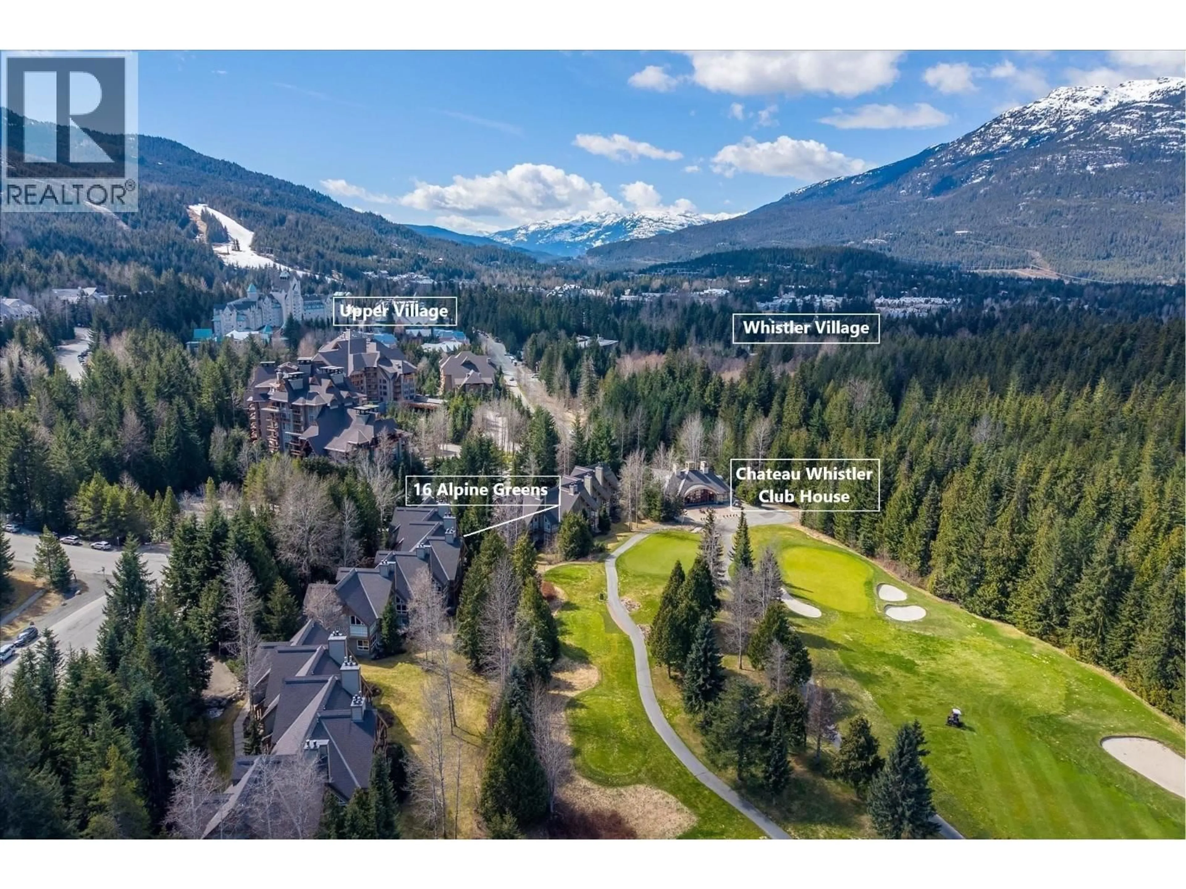 A pic from outside/outdoor area/front of a property/back of a property/a pic from drone, mountain view for 16 - 4628 BLACKCOMB WAY, Whistler British Columbia V0N1B4
