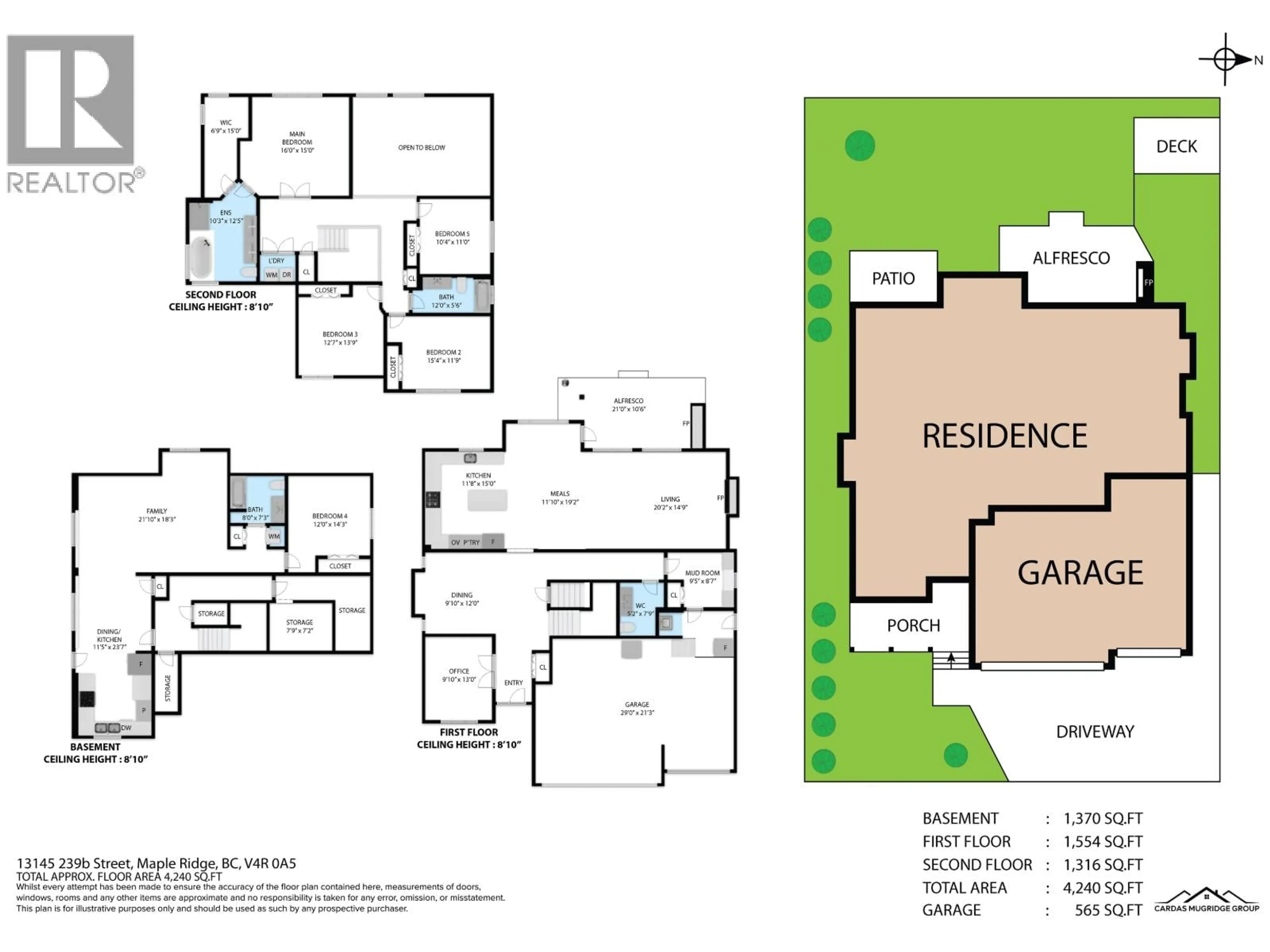 Floor plan for 13145 239B STREET, Maple Ridge British Columbia V4R0A5