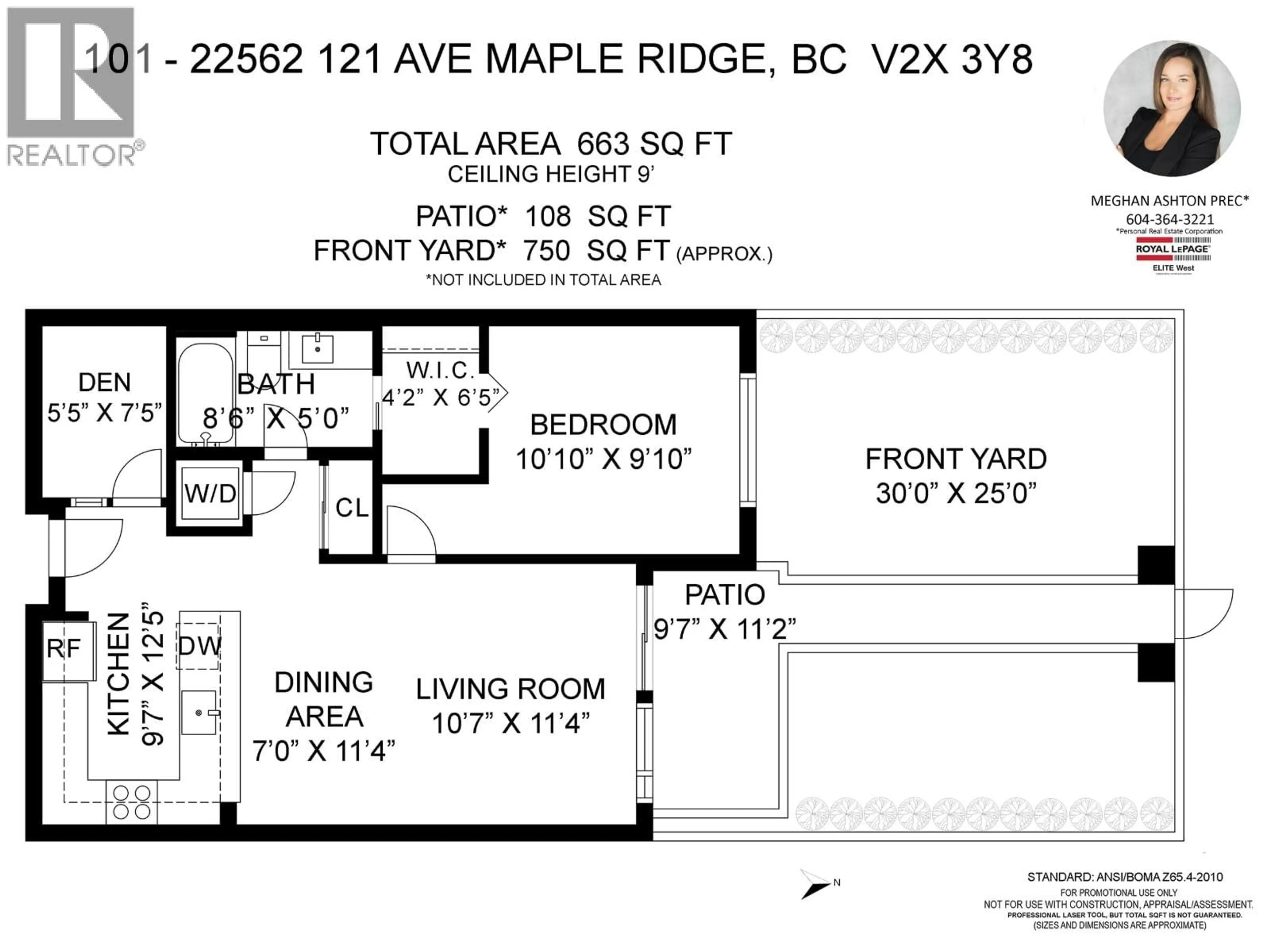 Floor plan for 101 - 22562 121 AVENUE, Maple Ridge British Columbia V2X3Y8