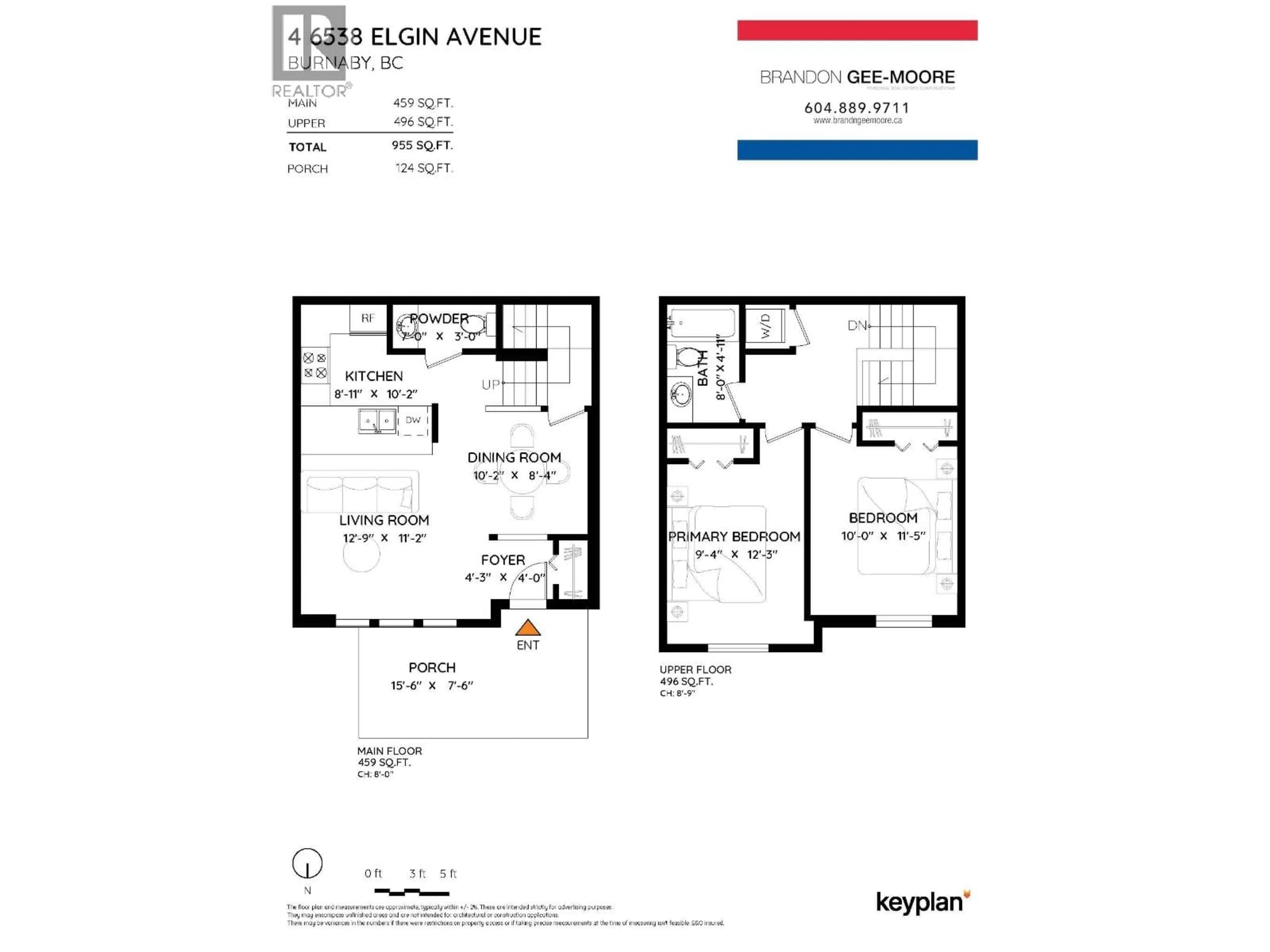 Floor plan for 4 - 6538 ELGIN AVENUE, Burnaby British Columbia V5H3S6