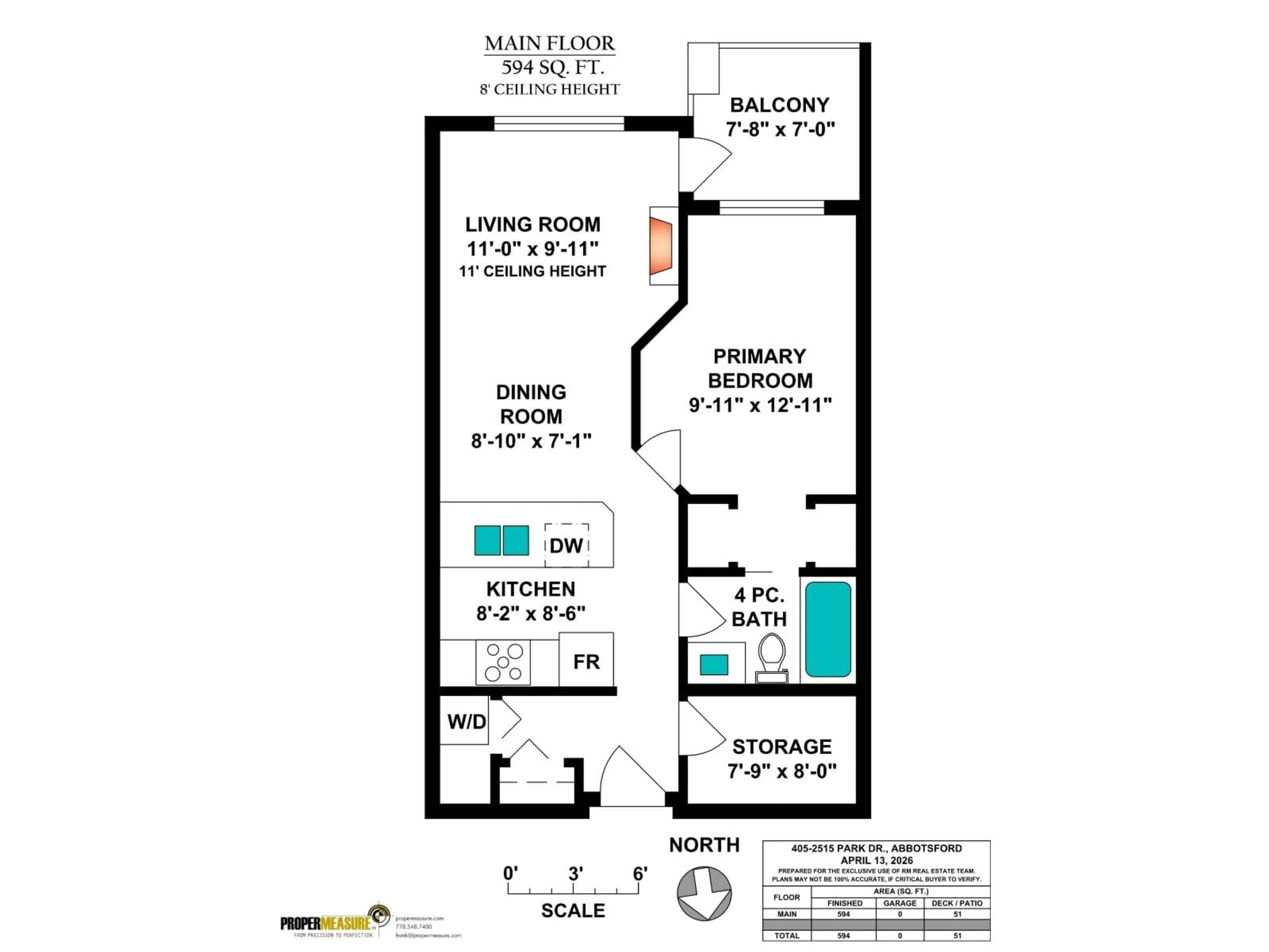 Floor plan for 405 - 2515 PARK DRIVE, Abbotsford British Columbia V2S0B2