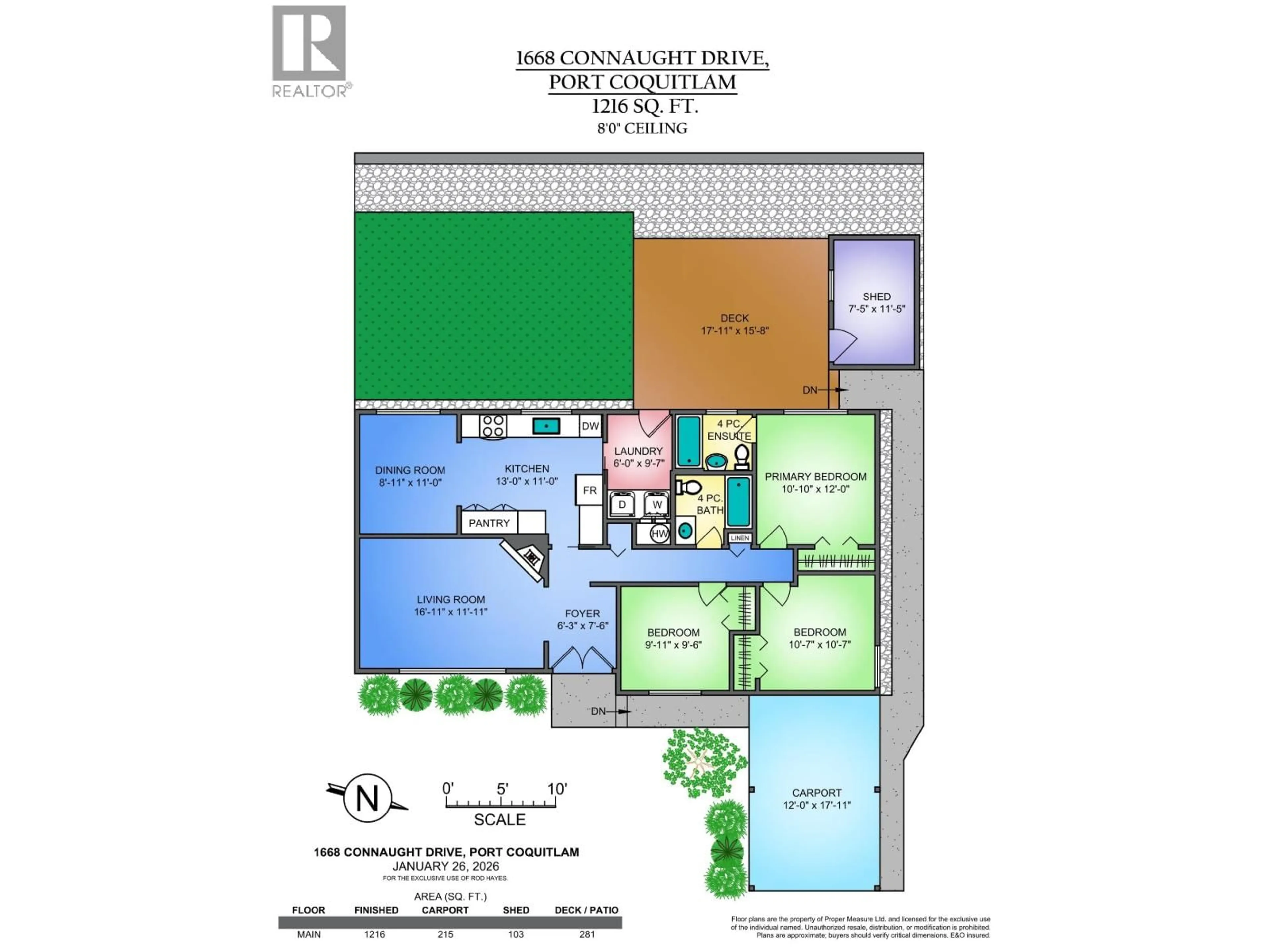 Floor plan for 1668 CONNAUGHT DRIVE, Port Coquitlam British Columbia V3C4G8