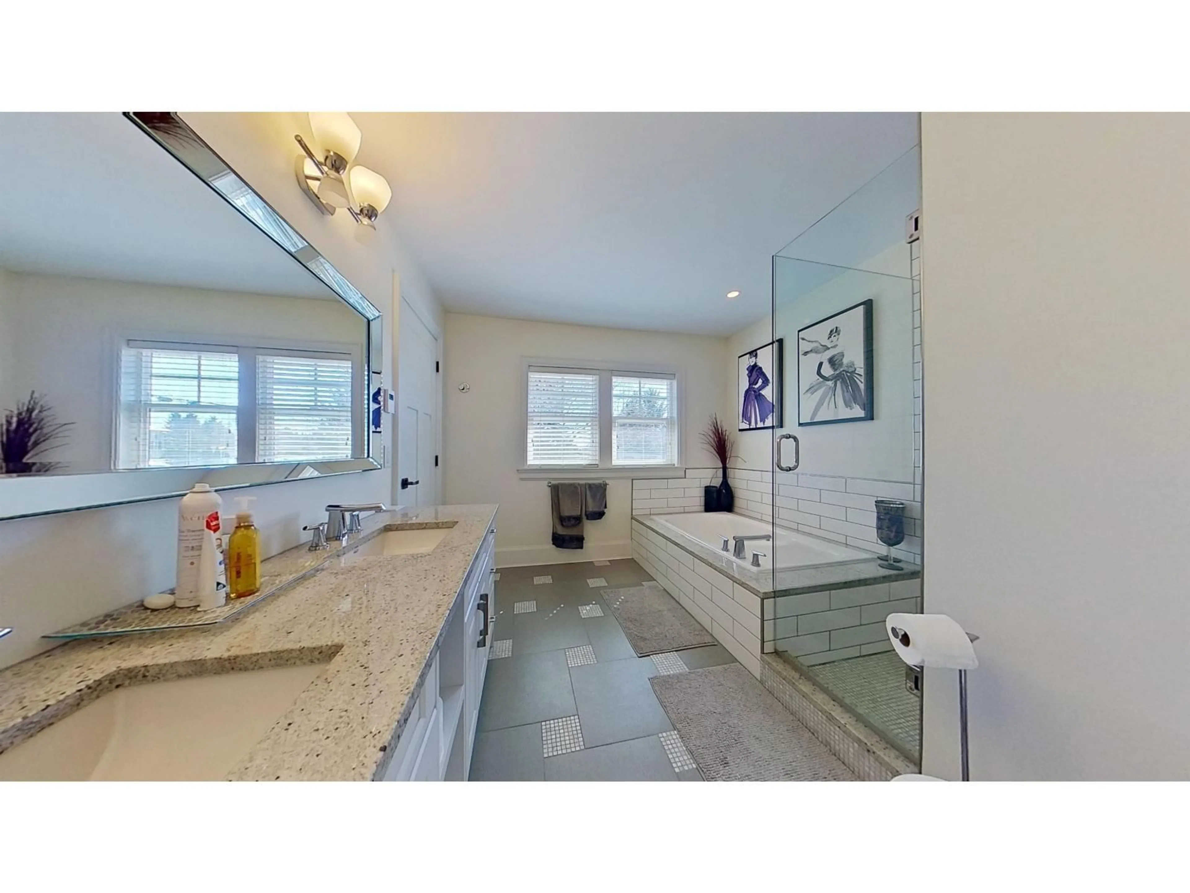 Contemporary bathroom, ceramic/tile floor for 19123 60B AVENUE, Surrey British Columbia V3S7T8