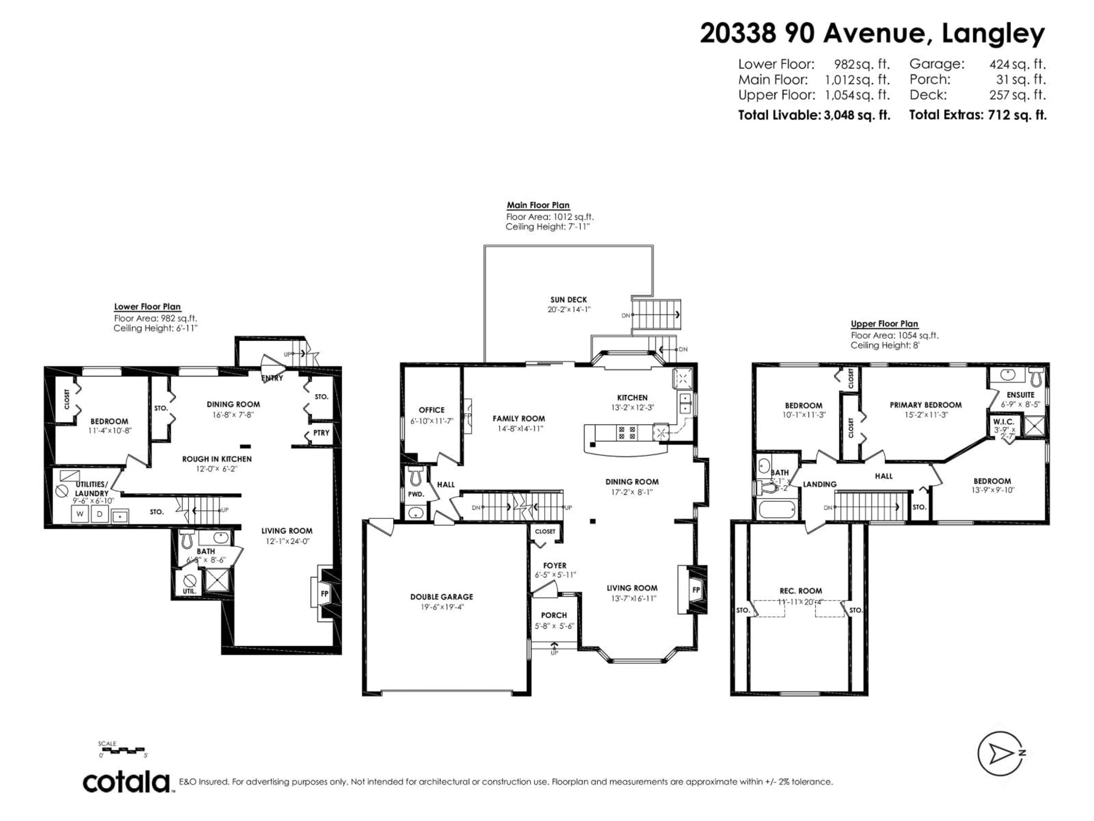 Floor plan for 20338 90 AVENUE, Langley British Columbia V1M1Y6