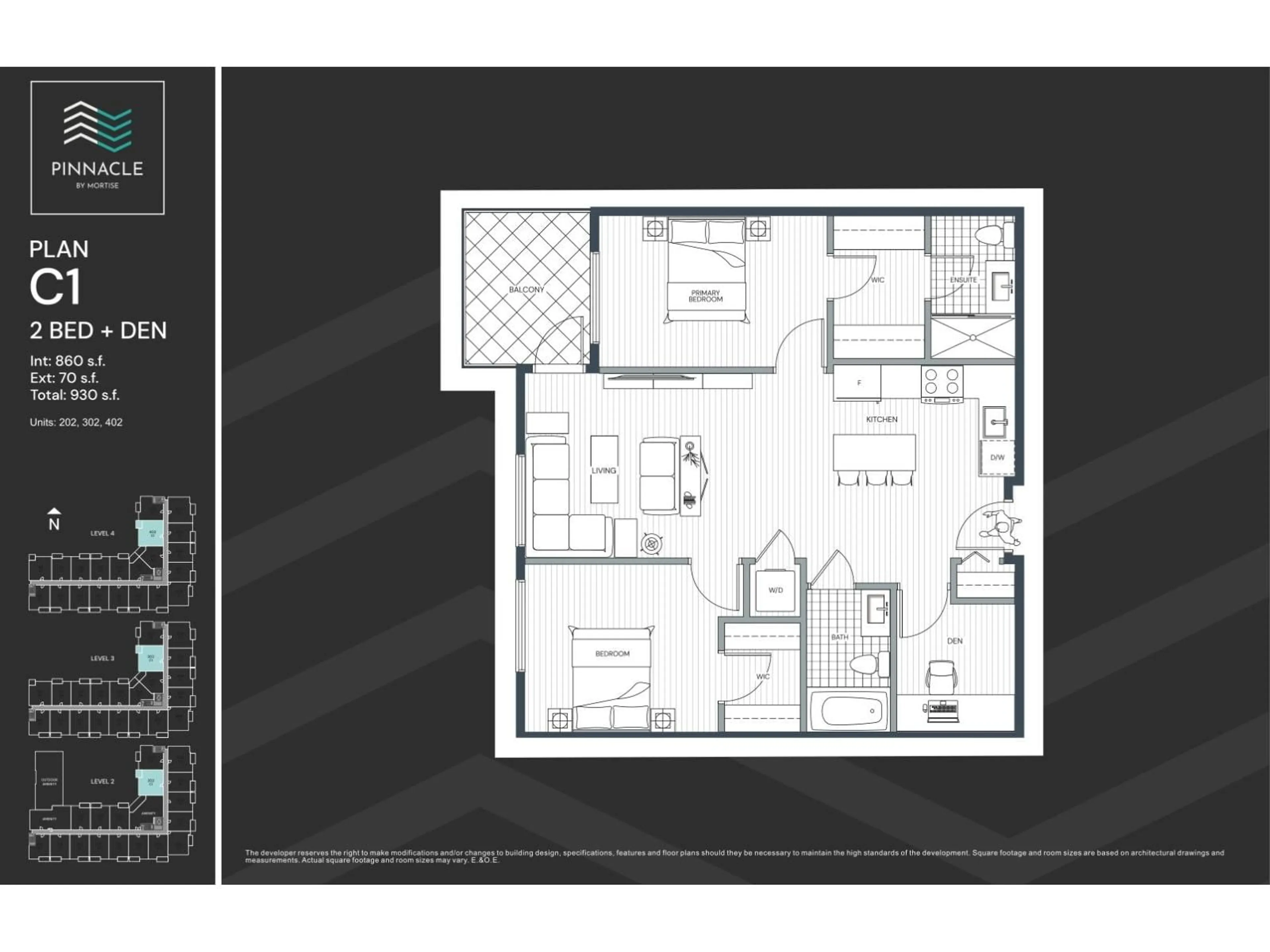 Floor plan for 302 - 1609 160 STREET, Surrey British Columbia V0V0V0