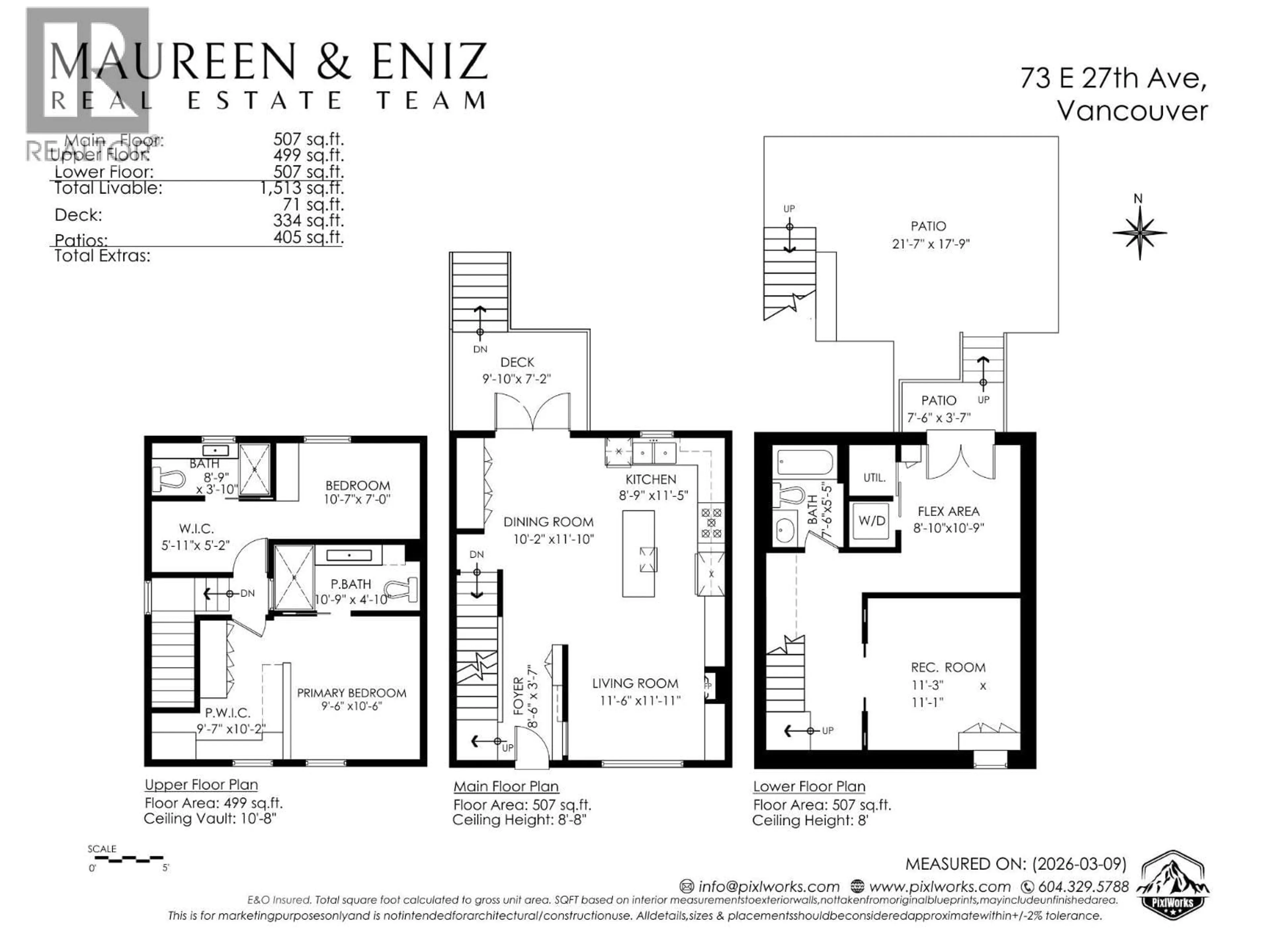 Floor plan for 73 27TH AVENUE, Vancouver British Columbia V5V2K3