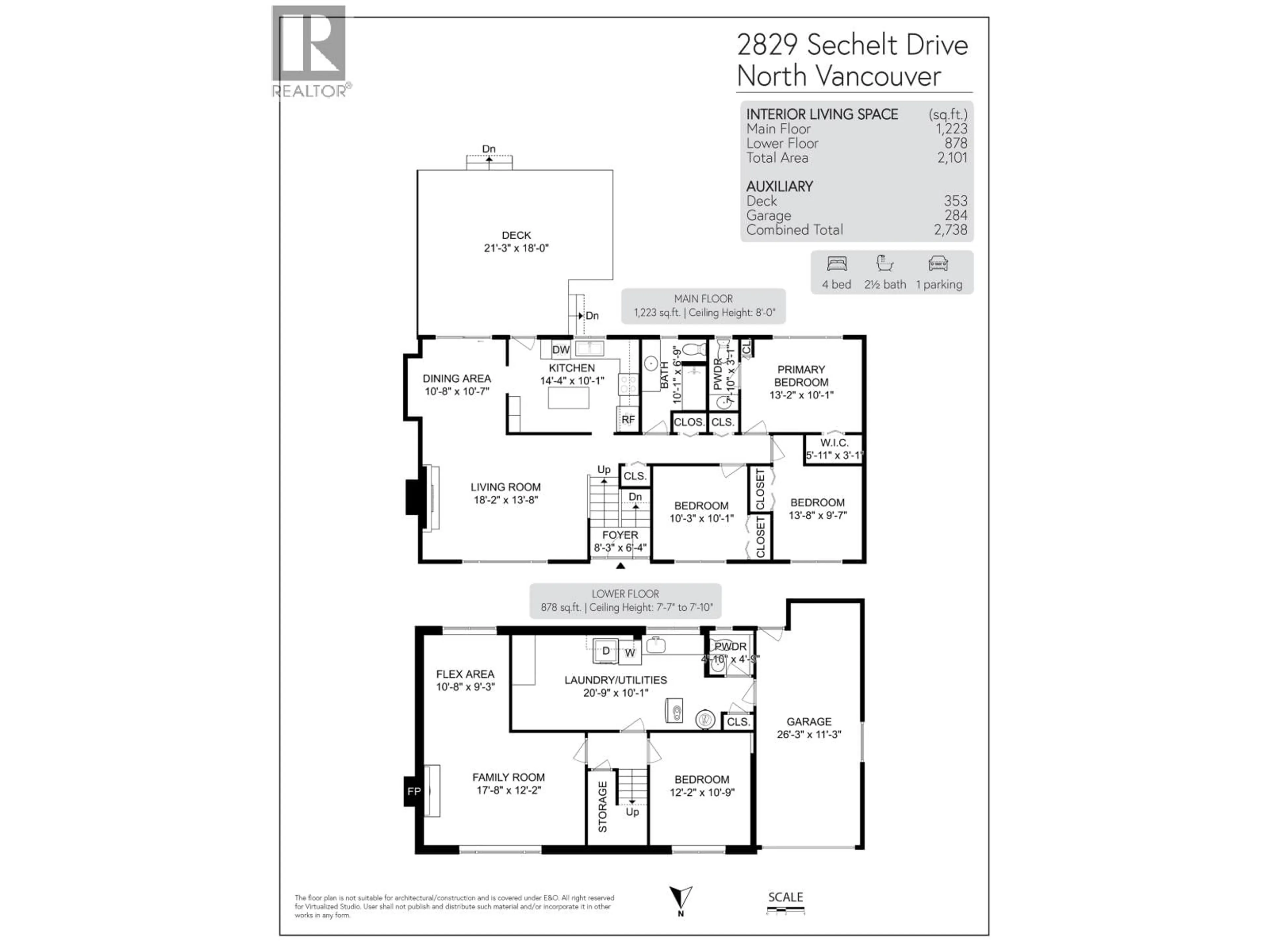 Floor plan for 2829 SECHELT DRIVE, North Vancouver British Columbia V7H1P5