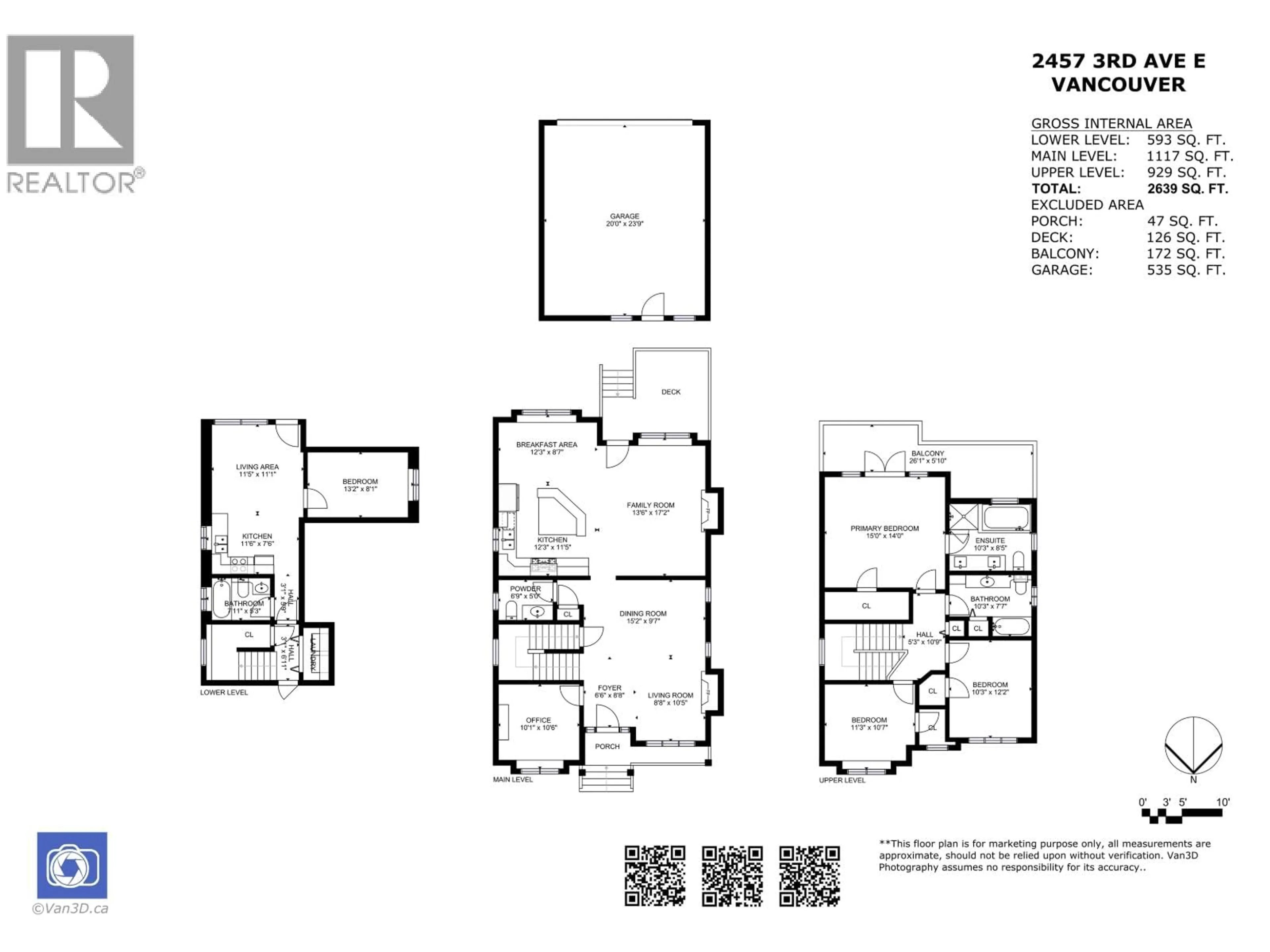 Floor plan for 2457 3RD AVENUE, Vancouver British Columbia V5M1G8